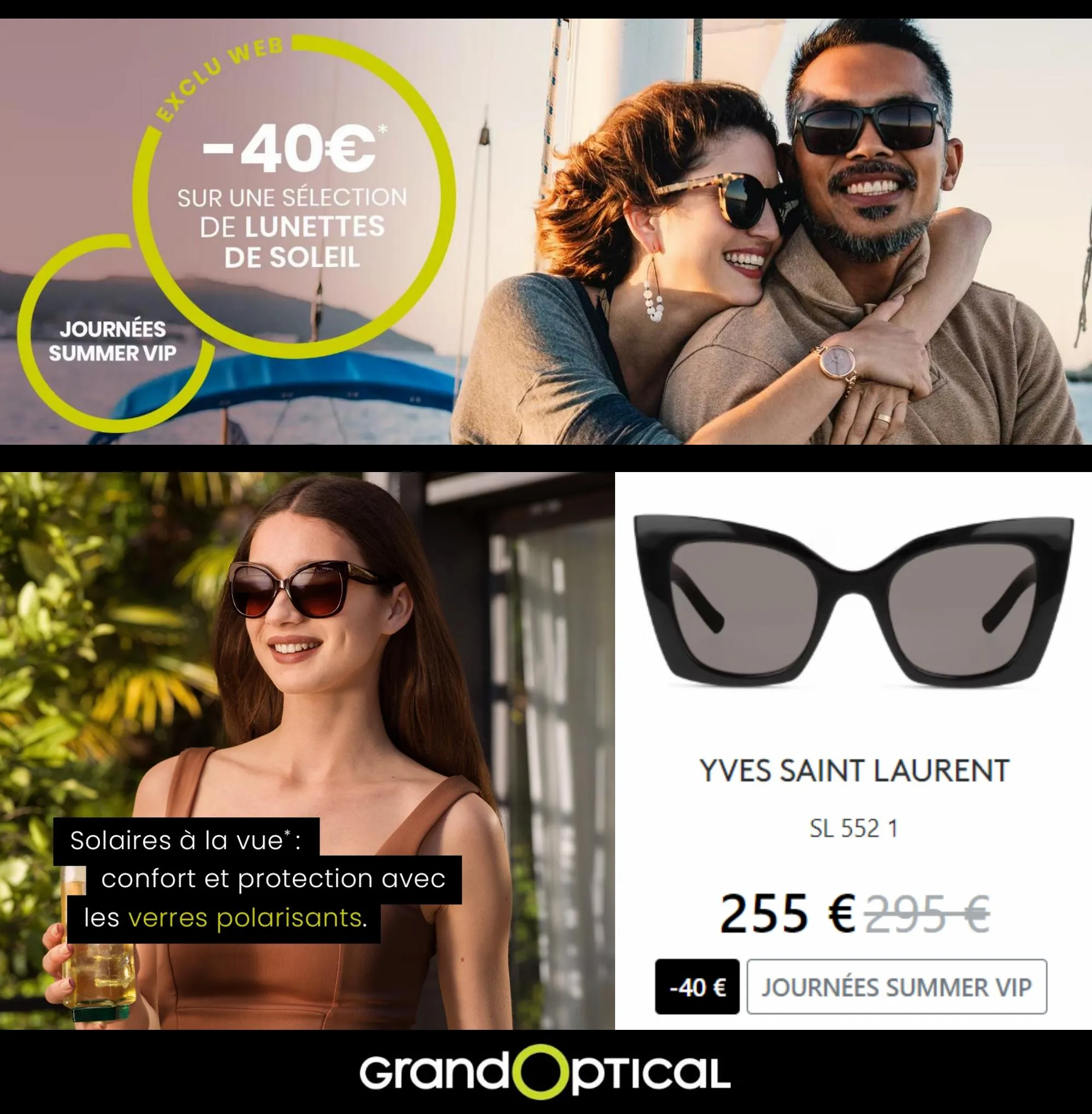 Catalogue Exclu Web -40€* sur une Sélection de Lunettes de Soleil, page 00001