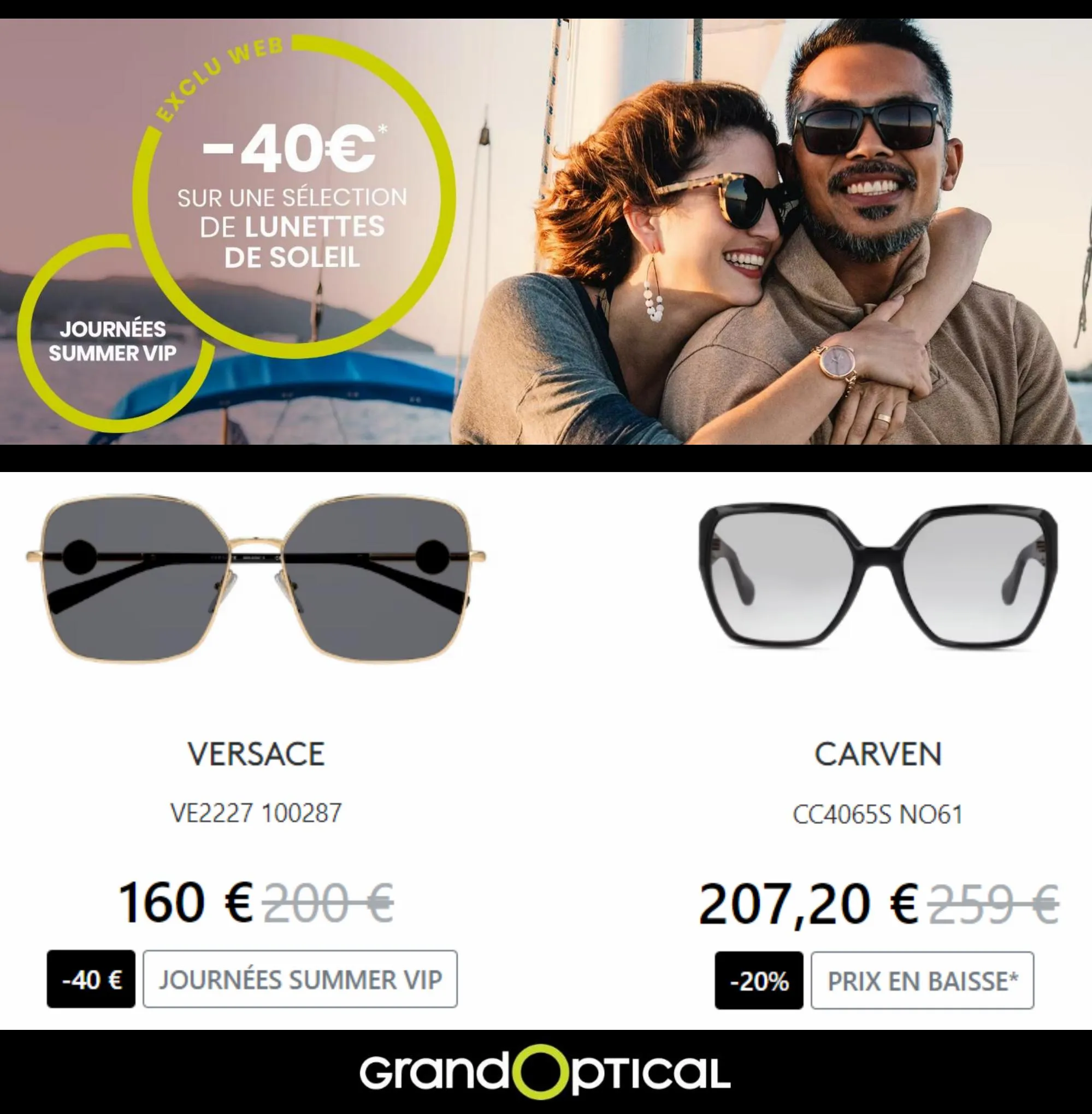 Catalogue Exclu Web -40€* sur une Sélection de Lunettes de Soleil, page 00005