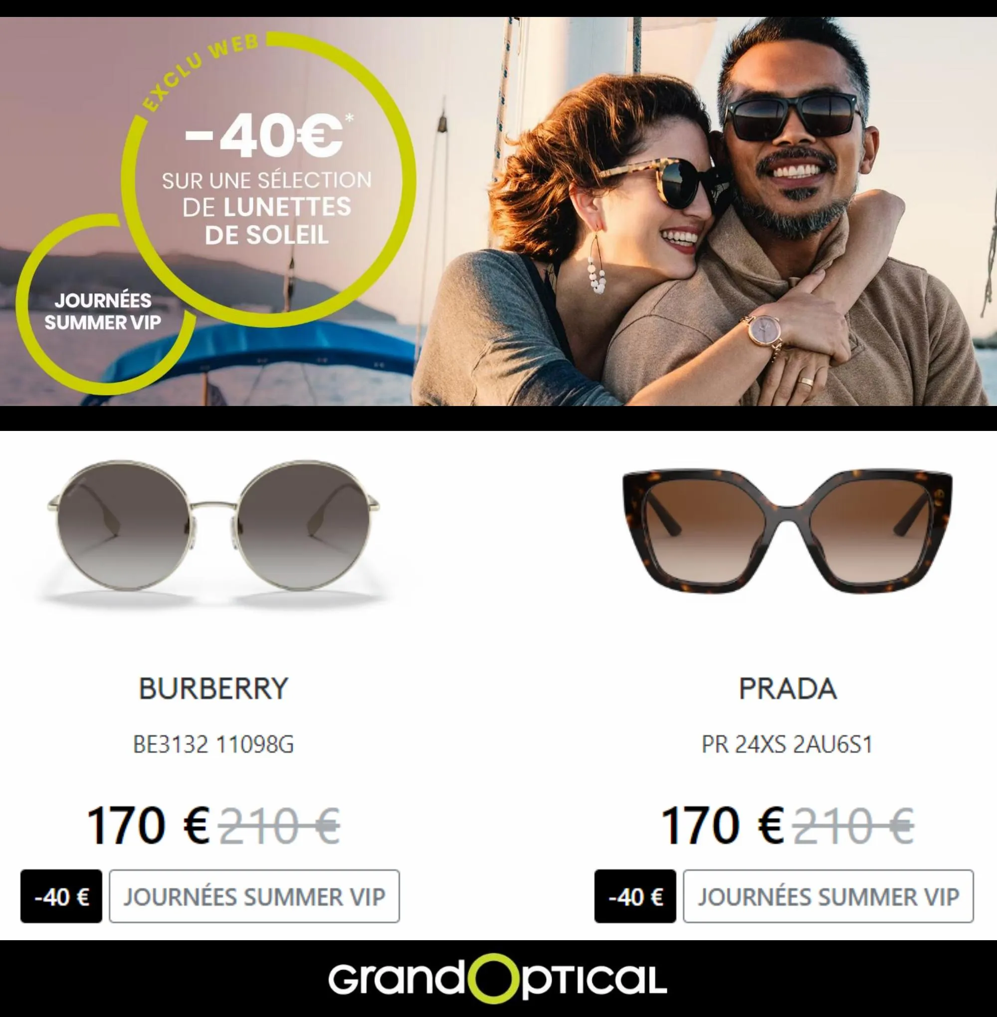 Catalogue Exclu Web -40€* sur une Sélection de Lunettes de Soleil, page 00006