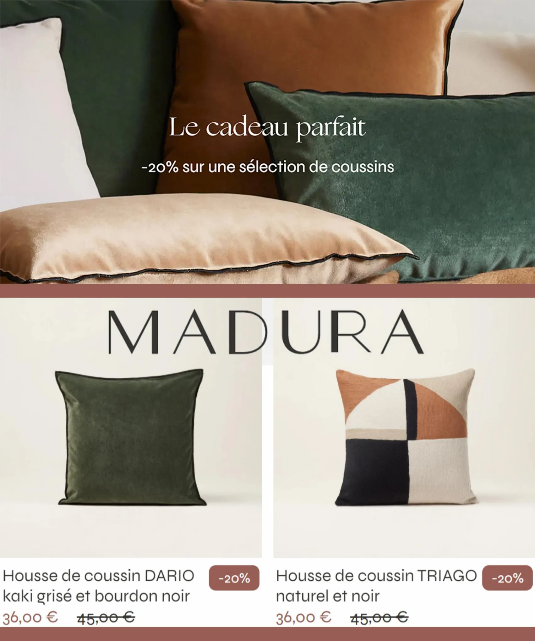 Catalogue -20% sur une sélection de coussins!, page 00001