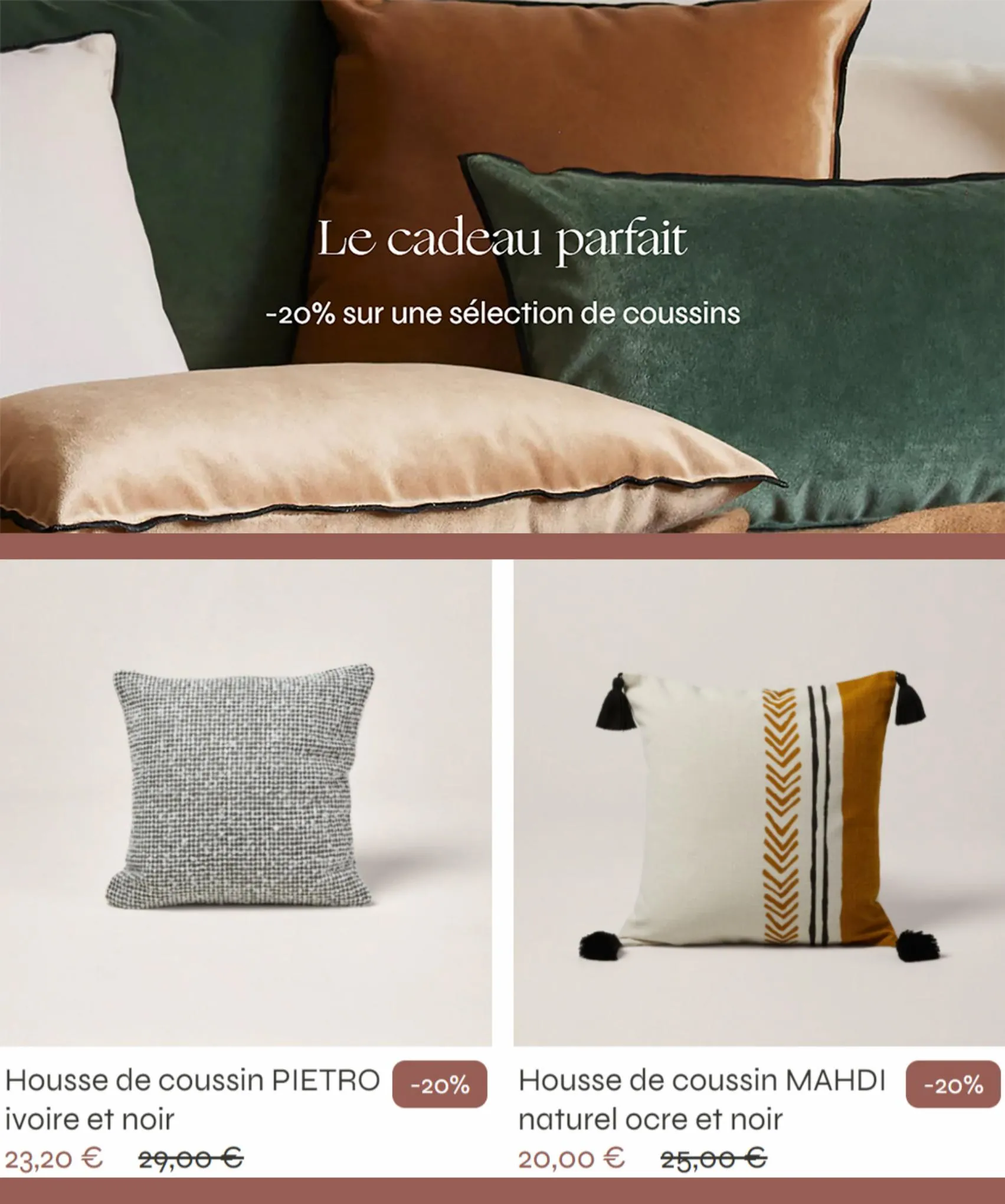 Catalogue -20% sur une sélection de coussins!, page 00004