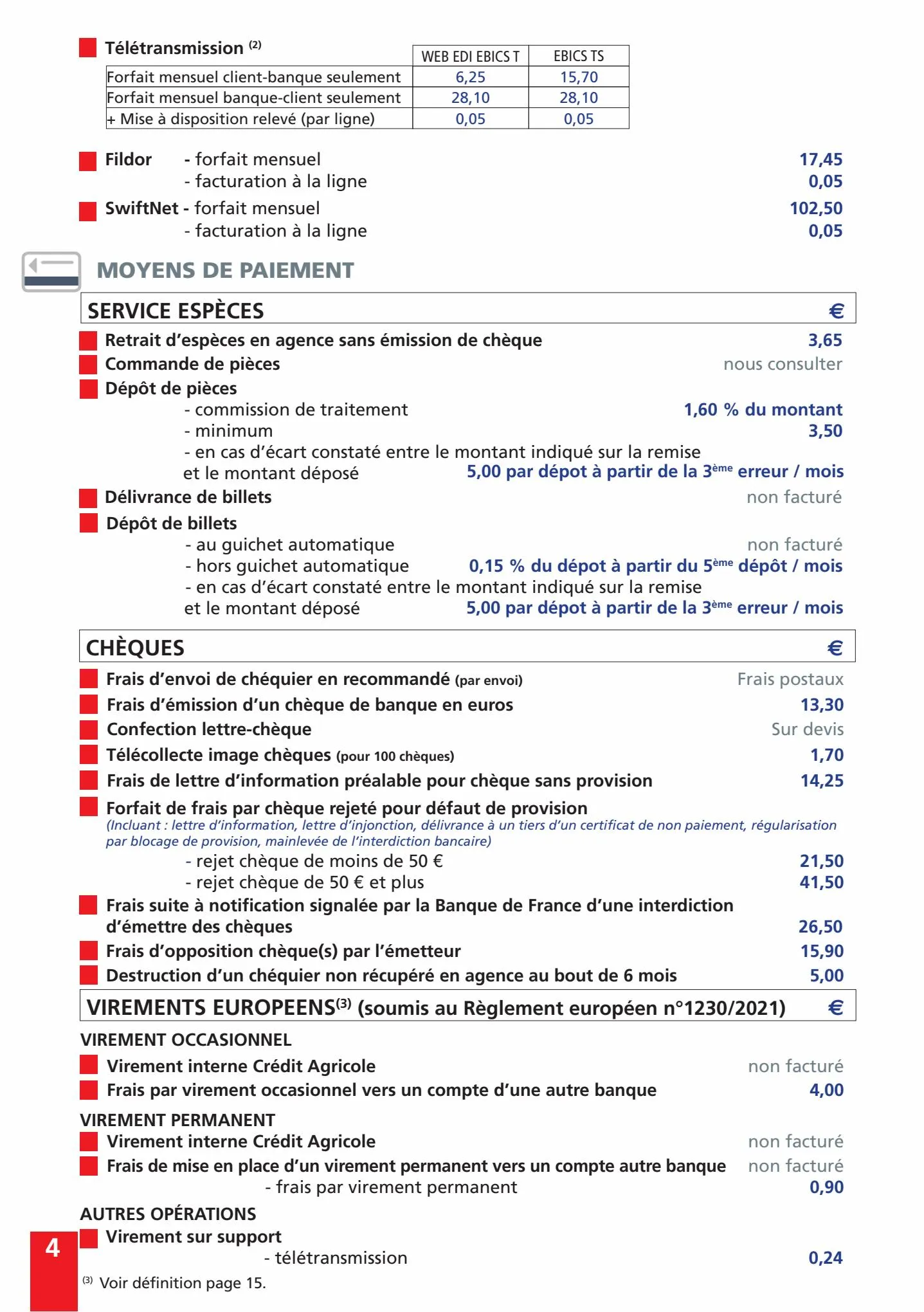 Catalogue Vos tarifs au quotidien - Entreprises, page 00004