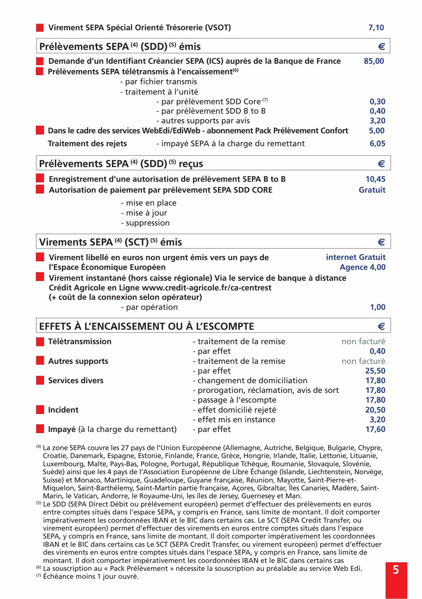 Catalogue Vos tarifs au quotidien - Entreprises, page 00005