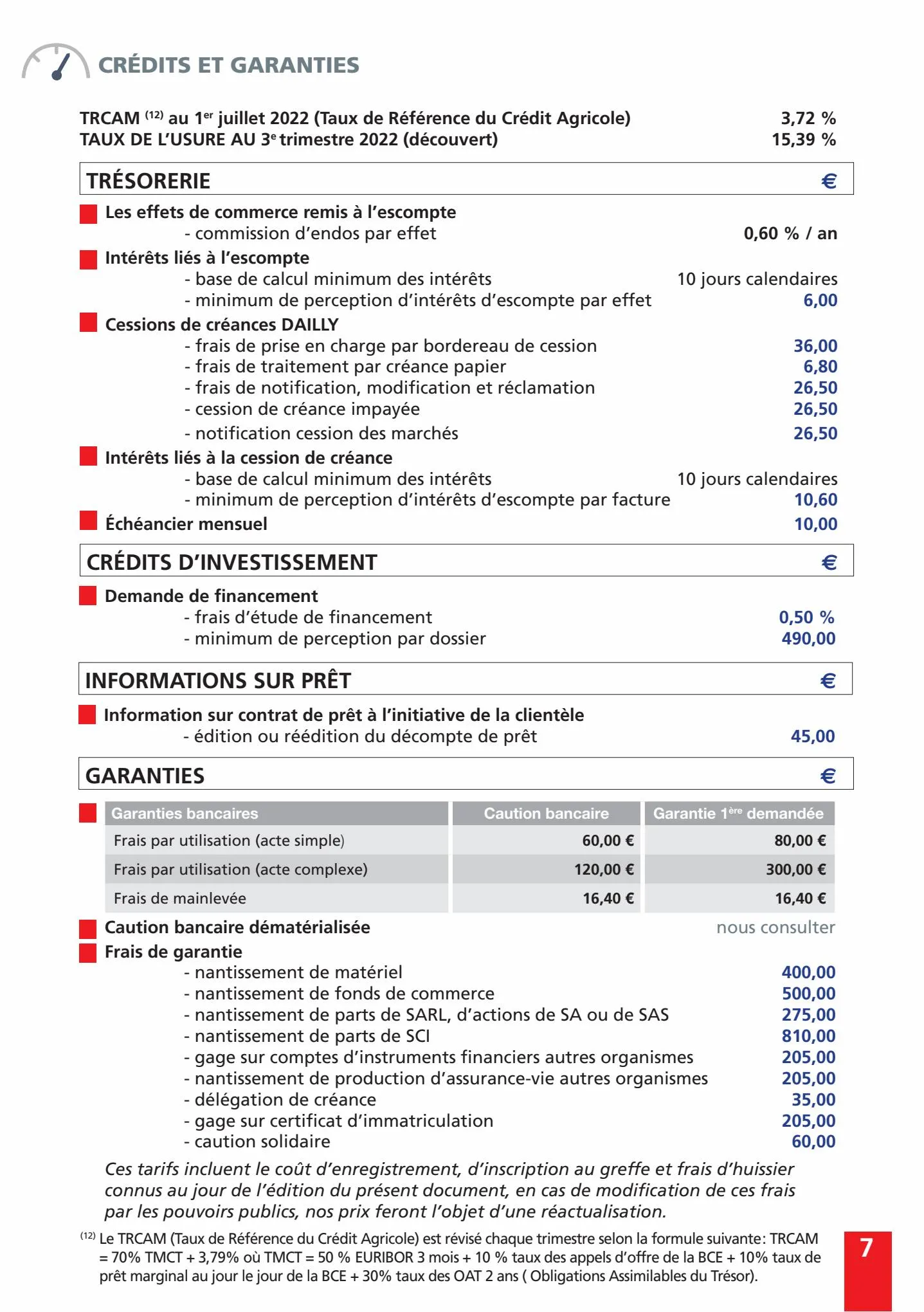 Catalogue Vos tarifs au quotidien - Entreprises, page 00007