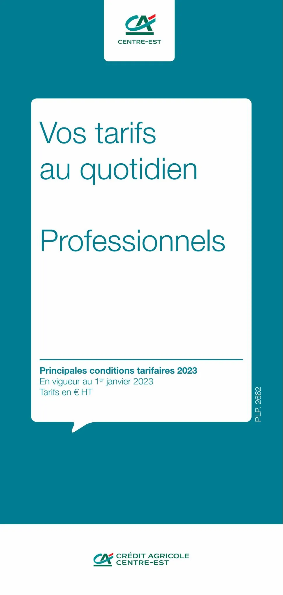 Catalogue Vos tarifs au quotidien - Professionnels 2023, page 00001