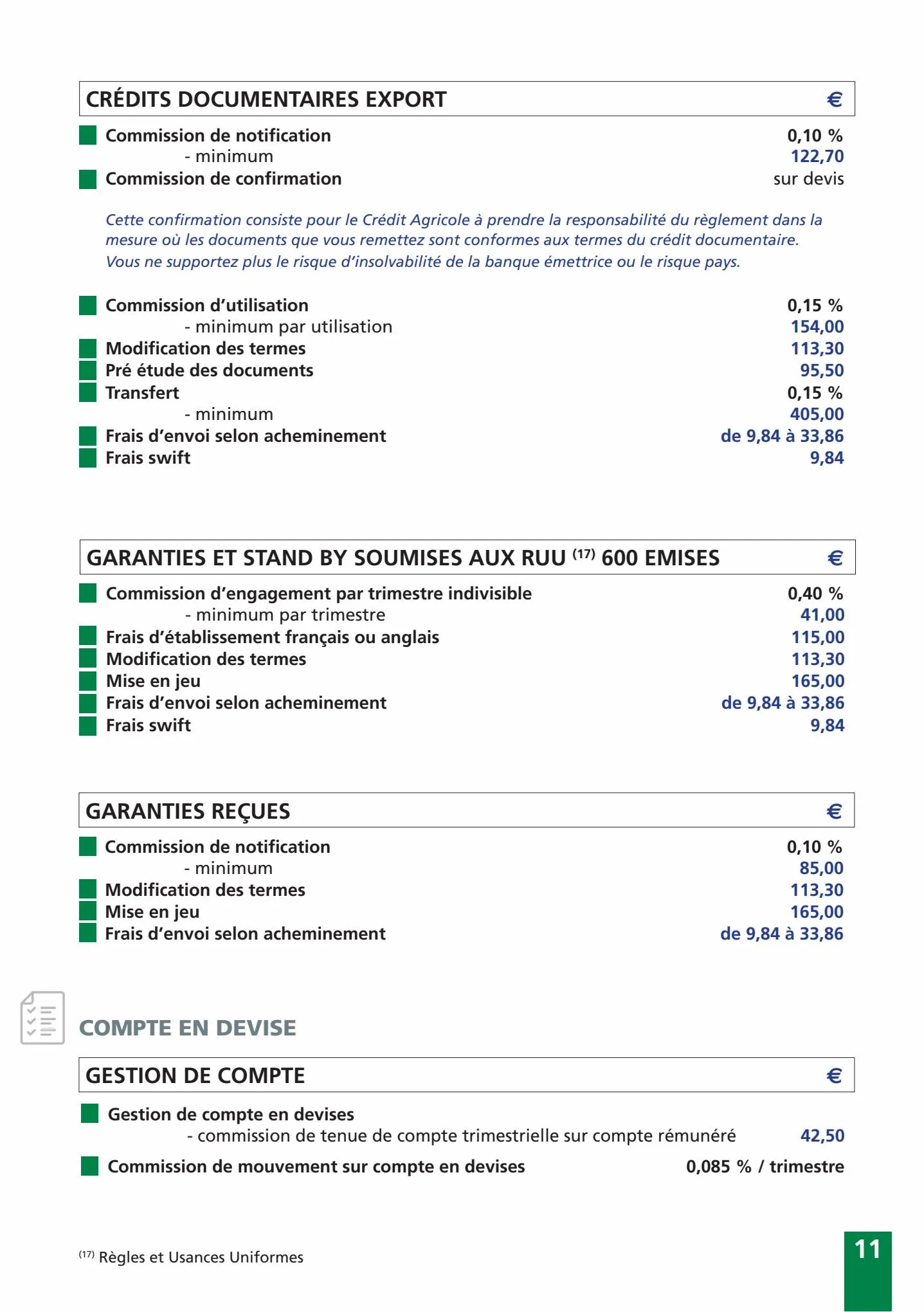 Catalogue Enterprises / Vos Tarifs au Quotidien, page 00011