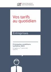 Catalogue Crédit Agricole | Enterprises / Vos Tarifs au Quotidien | 01/05/2023 - 31/12/2023