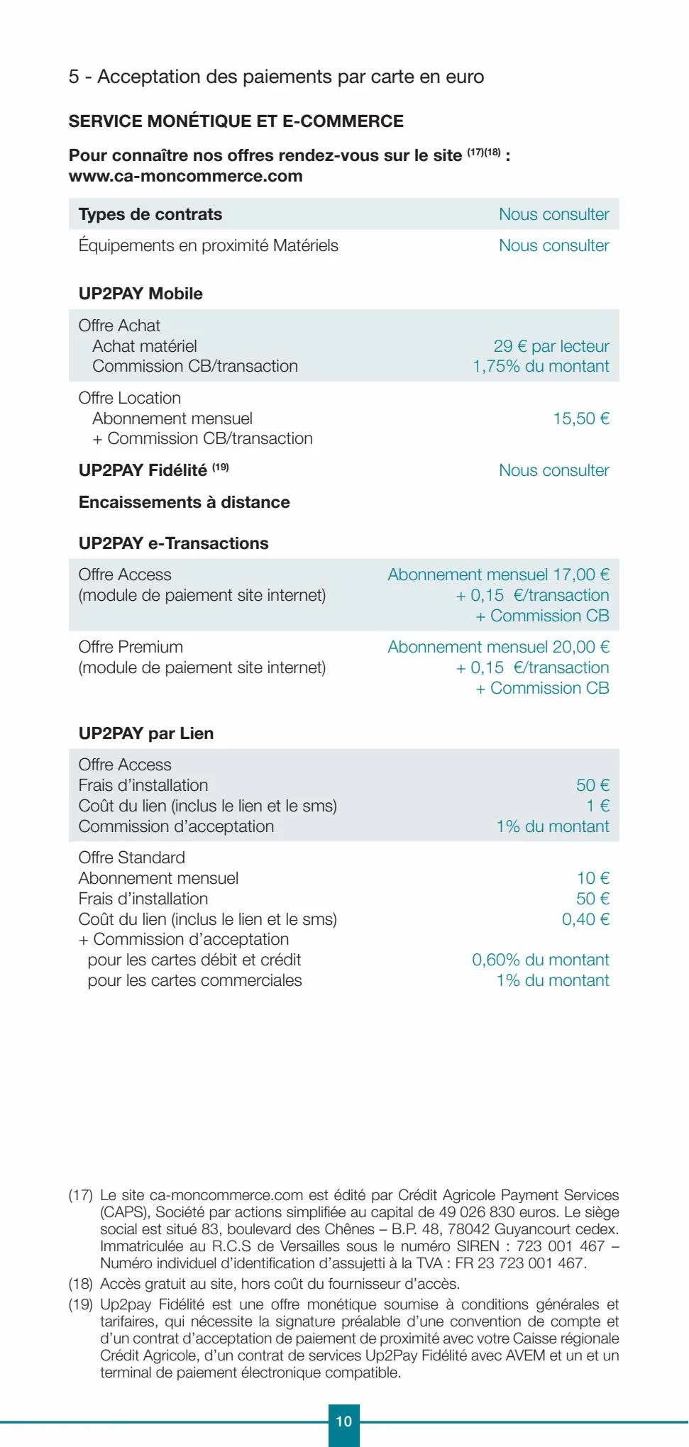 Catalogue Professionels / Vos Tarifs au Quotidien, page 00010