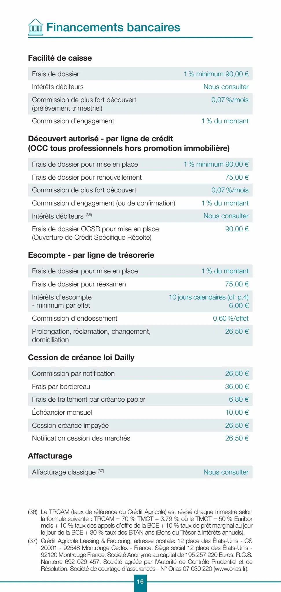 Catalogue Professionels / Vos Tarifs au Quotidien, page 00016