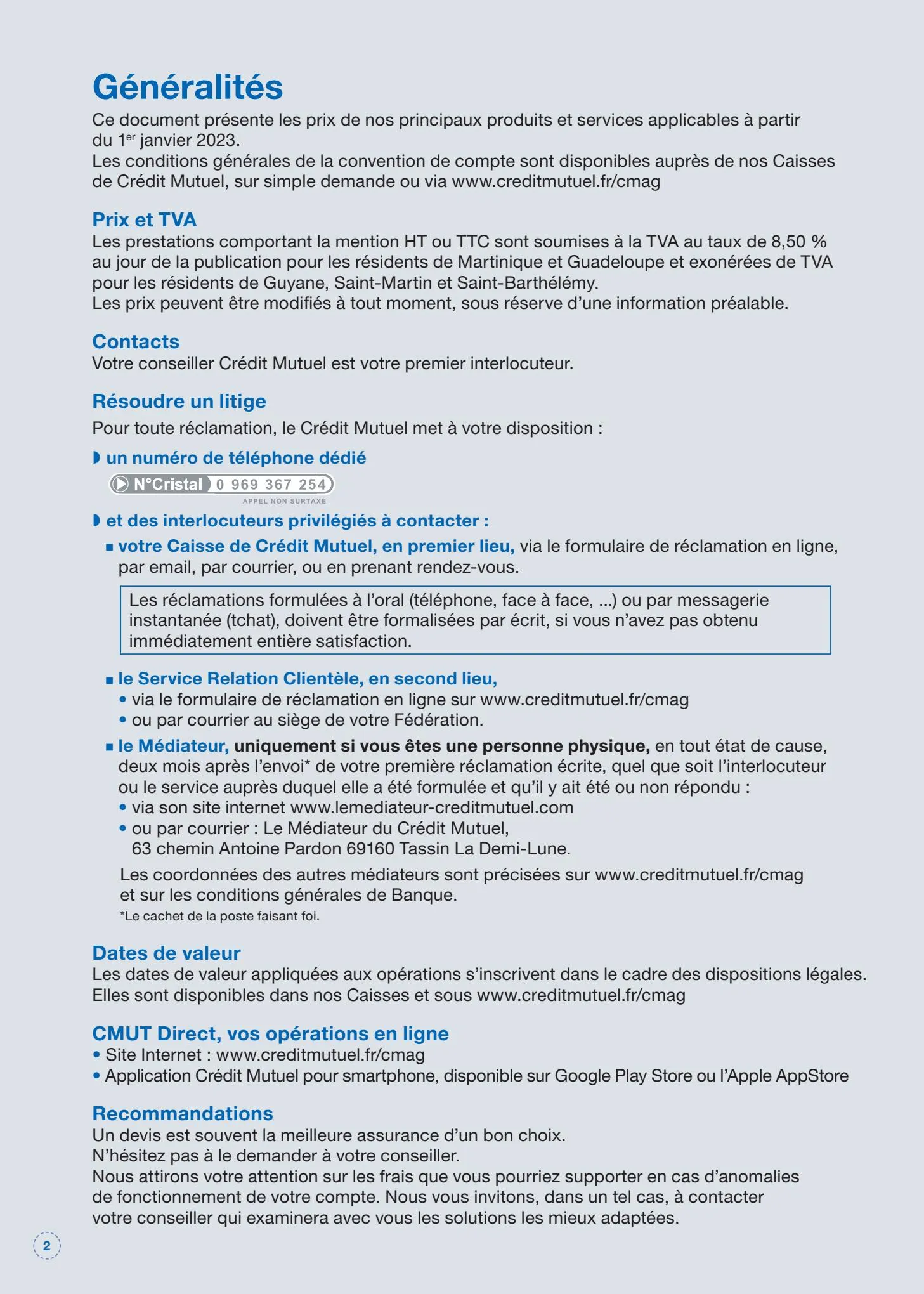 Catalogue Convention Clarté professionnels, agriculteurs, associations et entreprises CMAG, page 00002