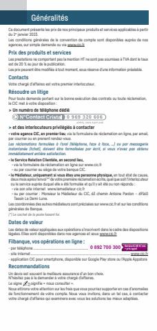 Catalogue CIC à Paris | Professionnels et Associations 2023 | 03/01/2023 - 31/12/2023
