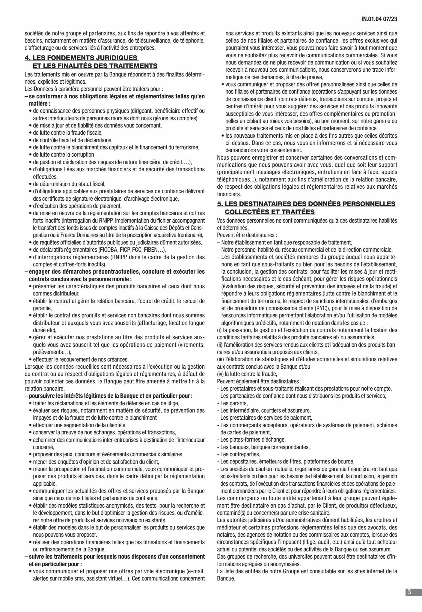Catalogue CIC Conditions générales Professionels, page 00005