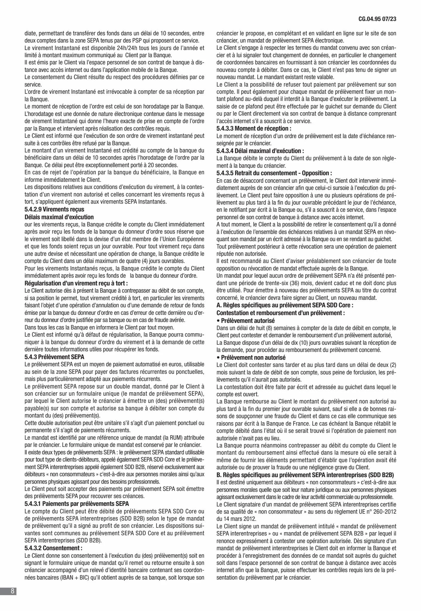 Catalogue CIC Conditions générales Professionels, page 00010