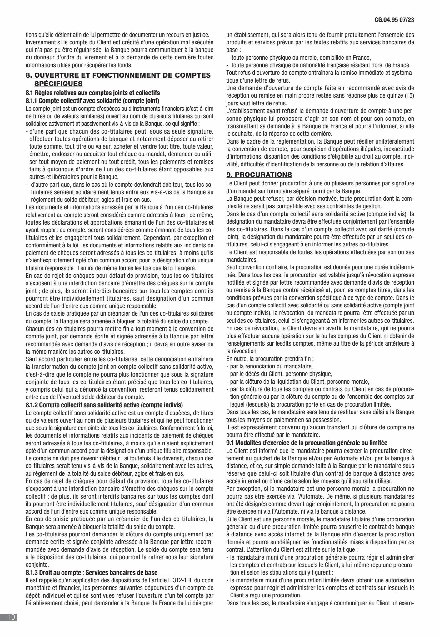 Catalogue CIC Conditions générales Professionels, page 00012