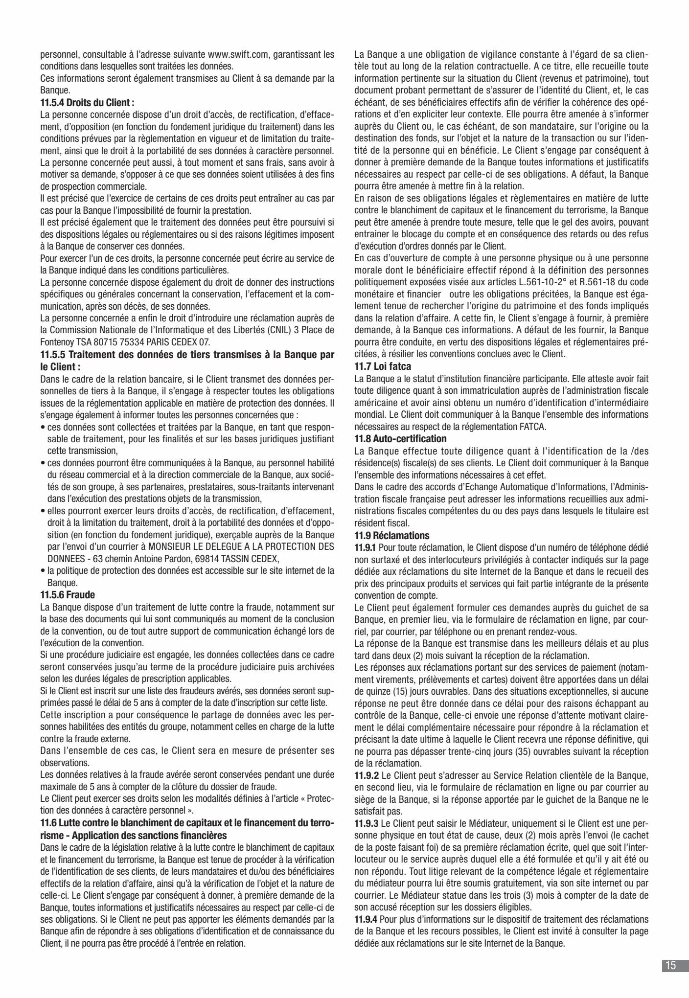 Catalogue CIC Conditions générales Professionels, page 00017