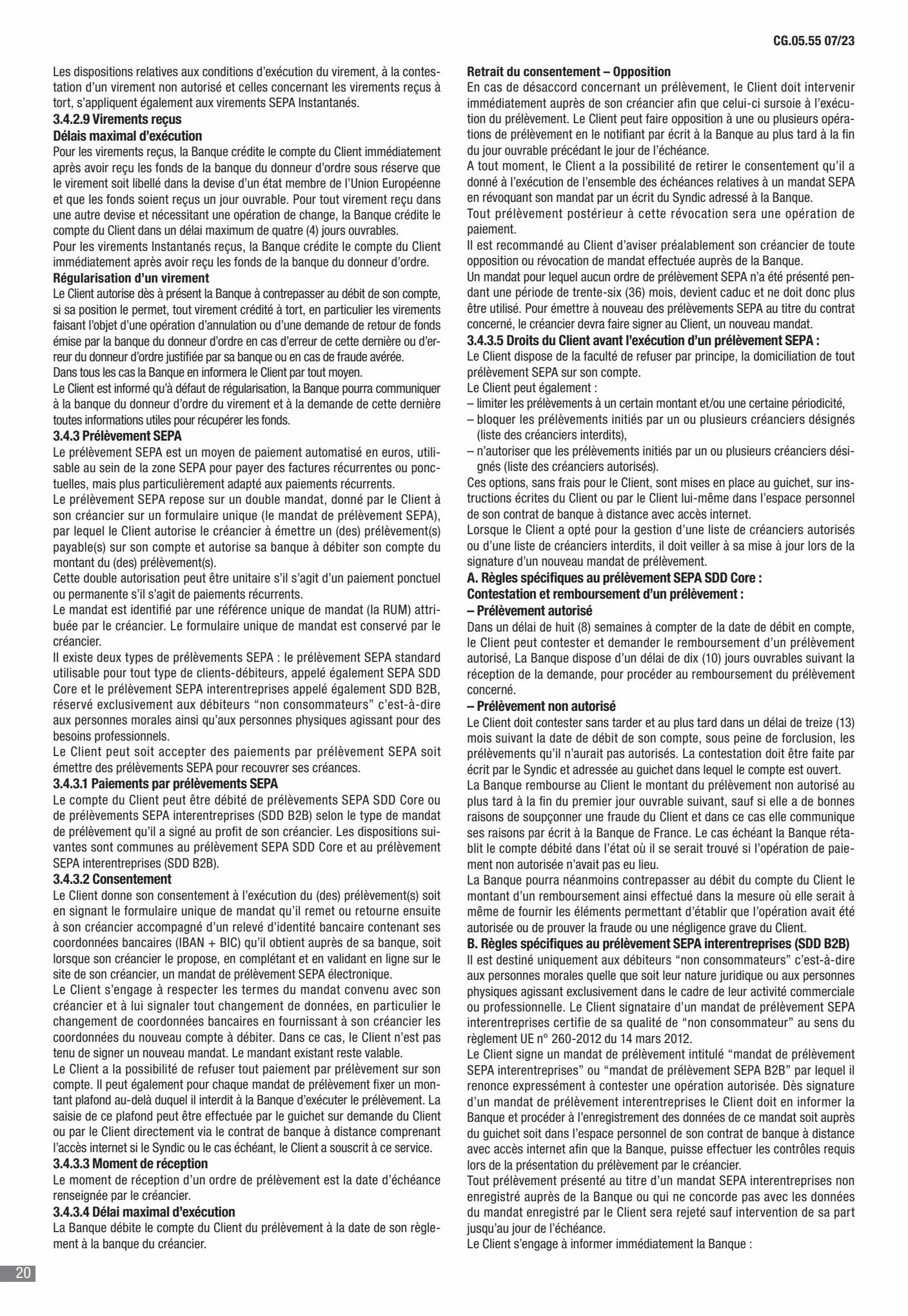 Catalogue CIC Conditions générales Professionels, page 00022