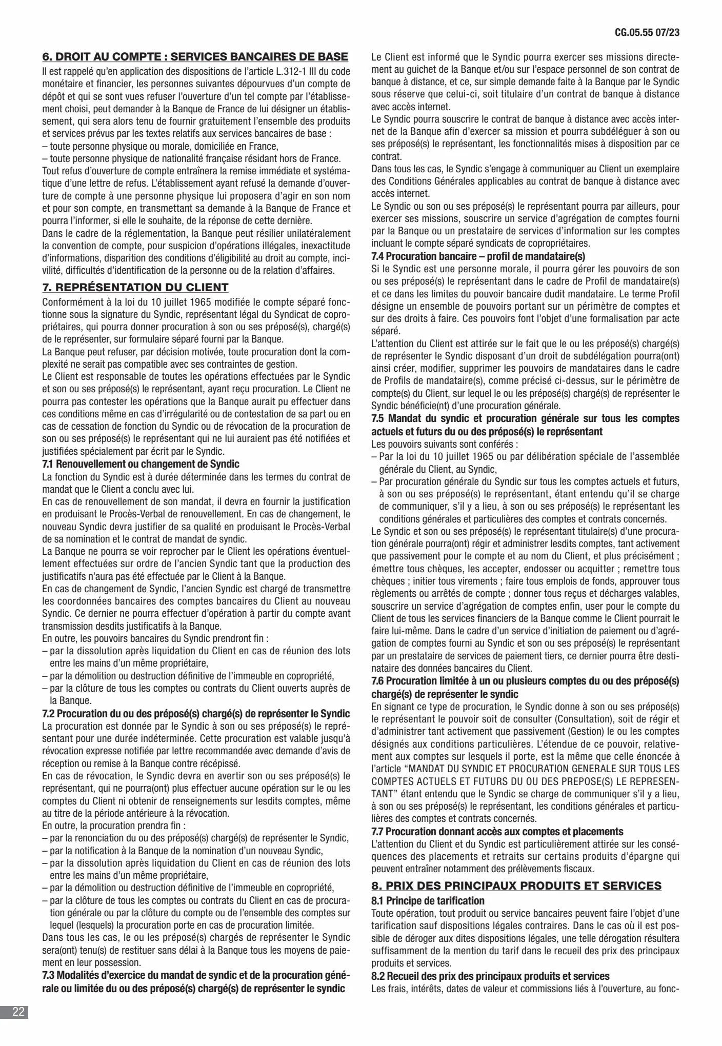 Catalogue CIC Conditions générales Professionels, page 00024