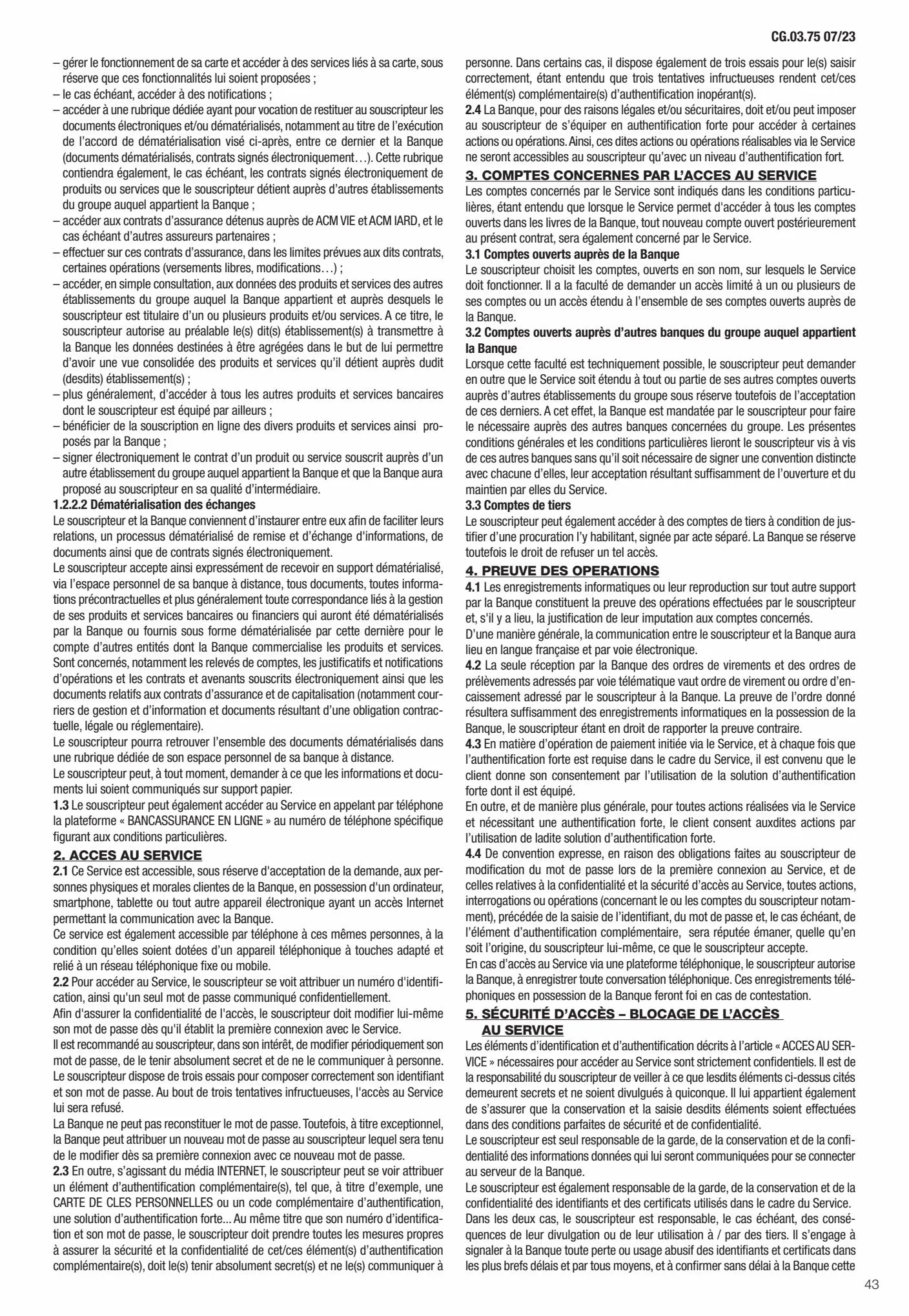 Catalogue Conditions générales Particuliers, page 00045