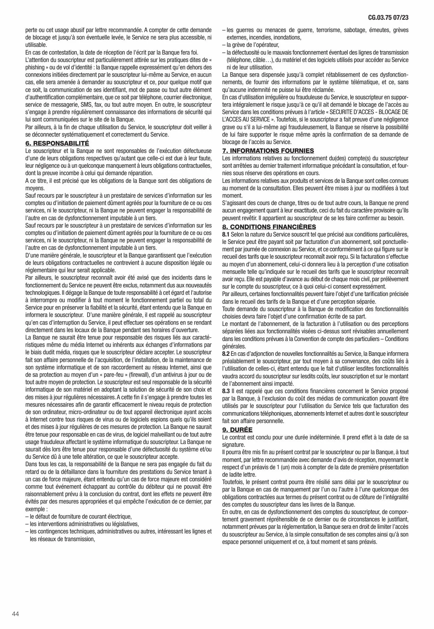 Catalogue Conditions générales Particuliers, page 00046