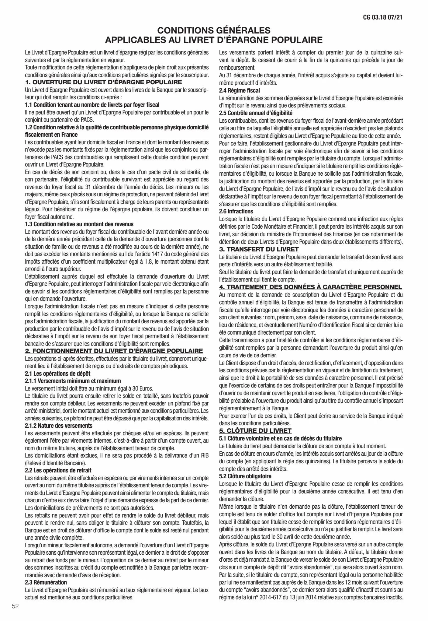 Catalogue Conditions générales Particuliers, page 00054