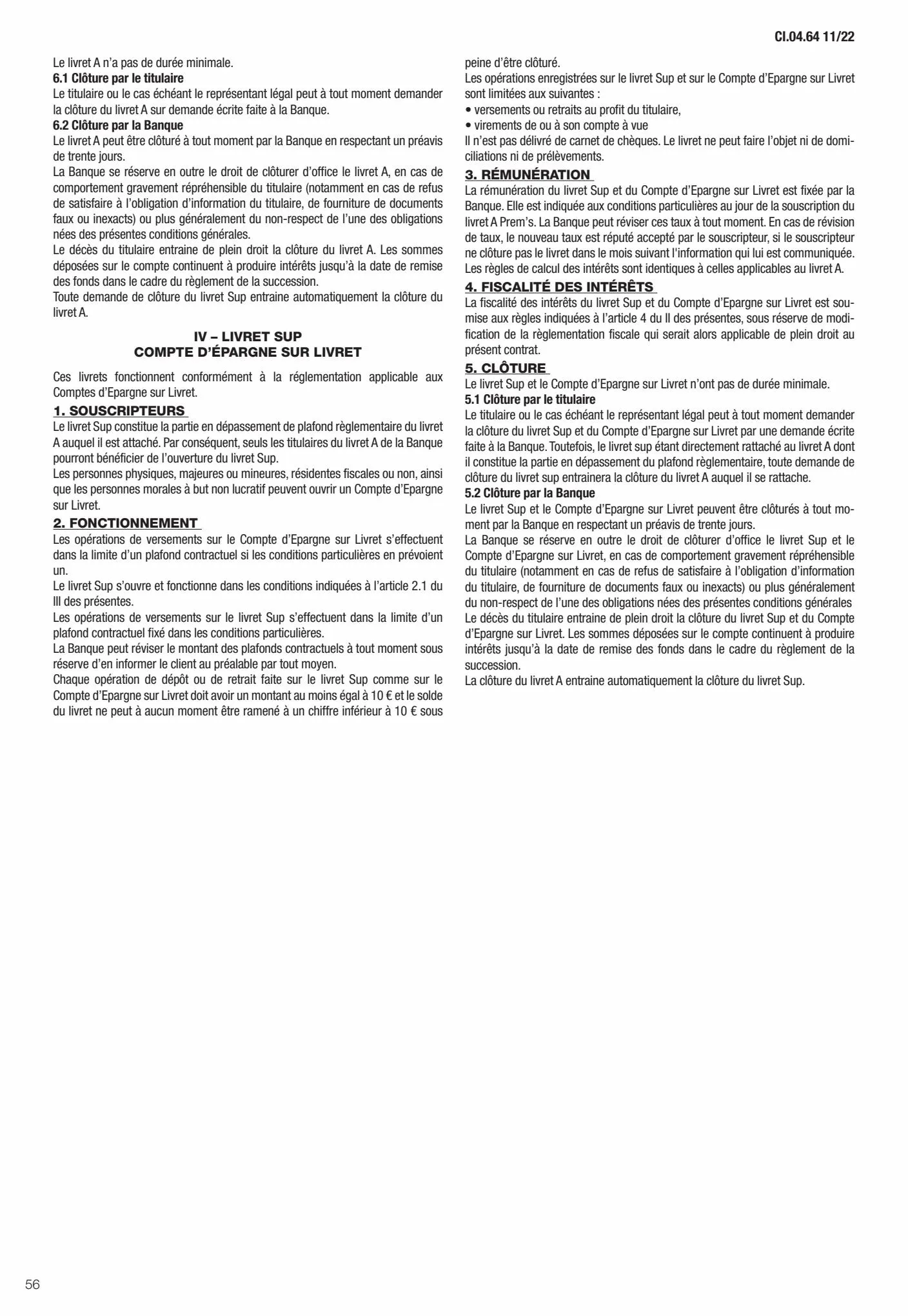 Catalogue Conditions générales Particuliers, page 00058