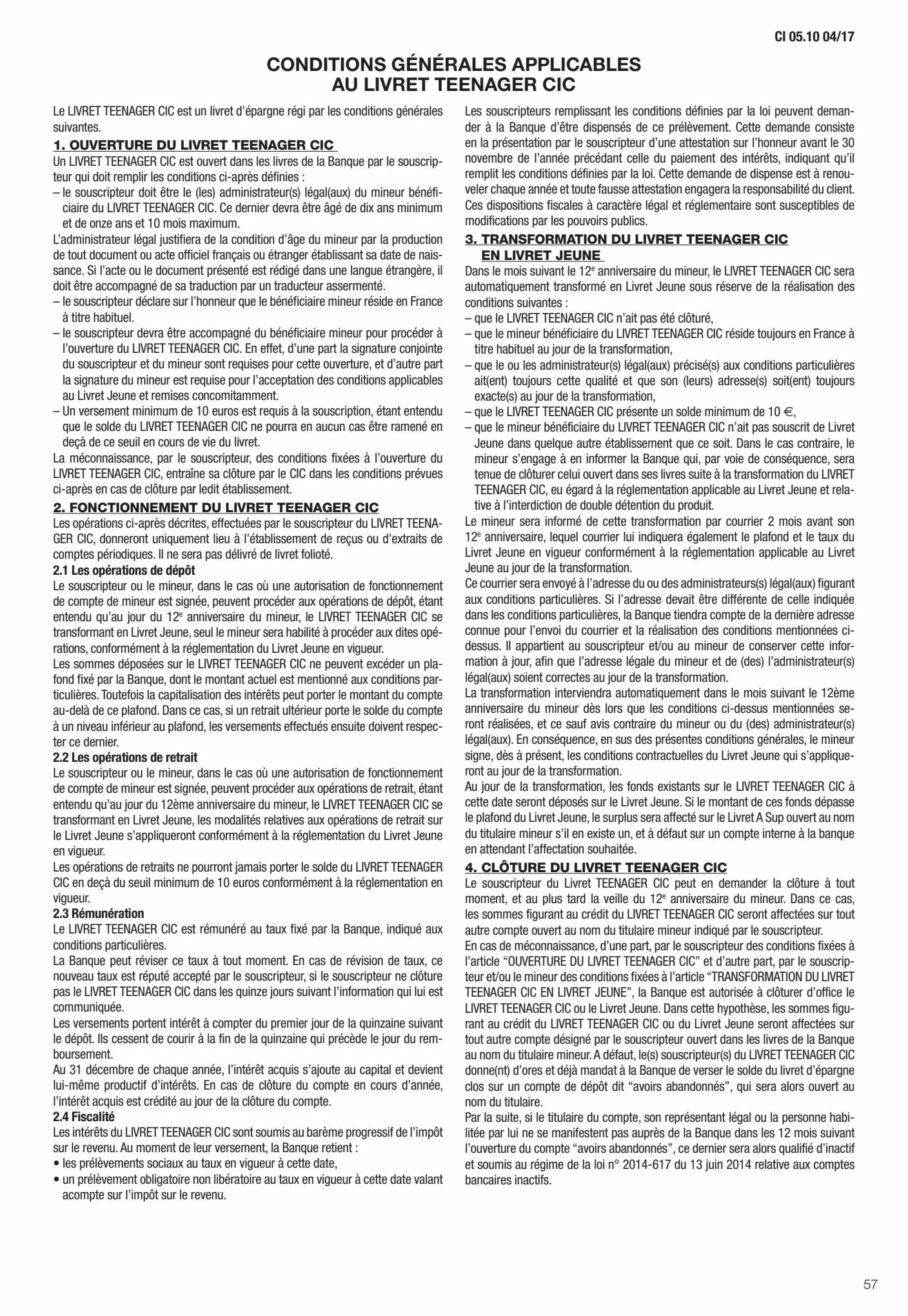 Catalogue Conditions générales Particuliers, page 00059