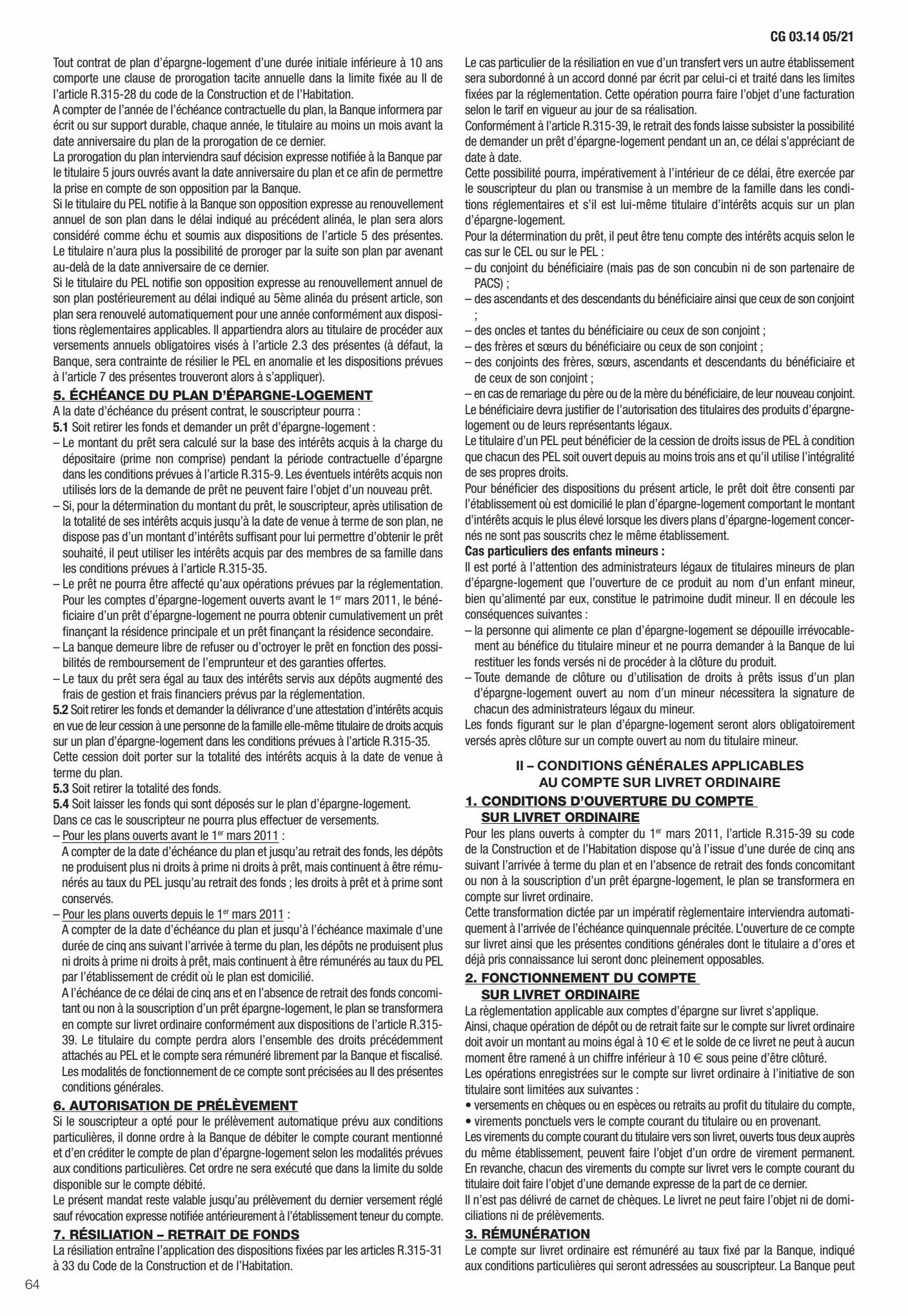 Catalogue Conditions générales Particuliers, page 00066