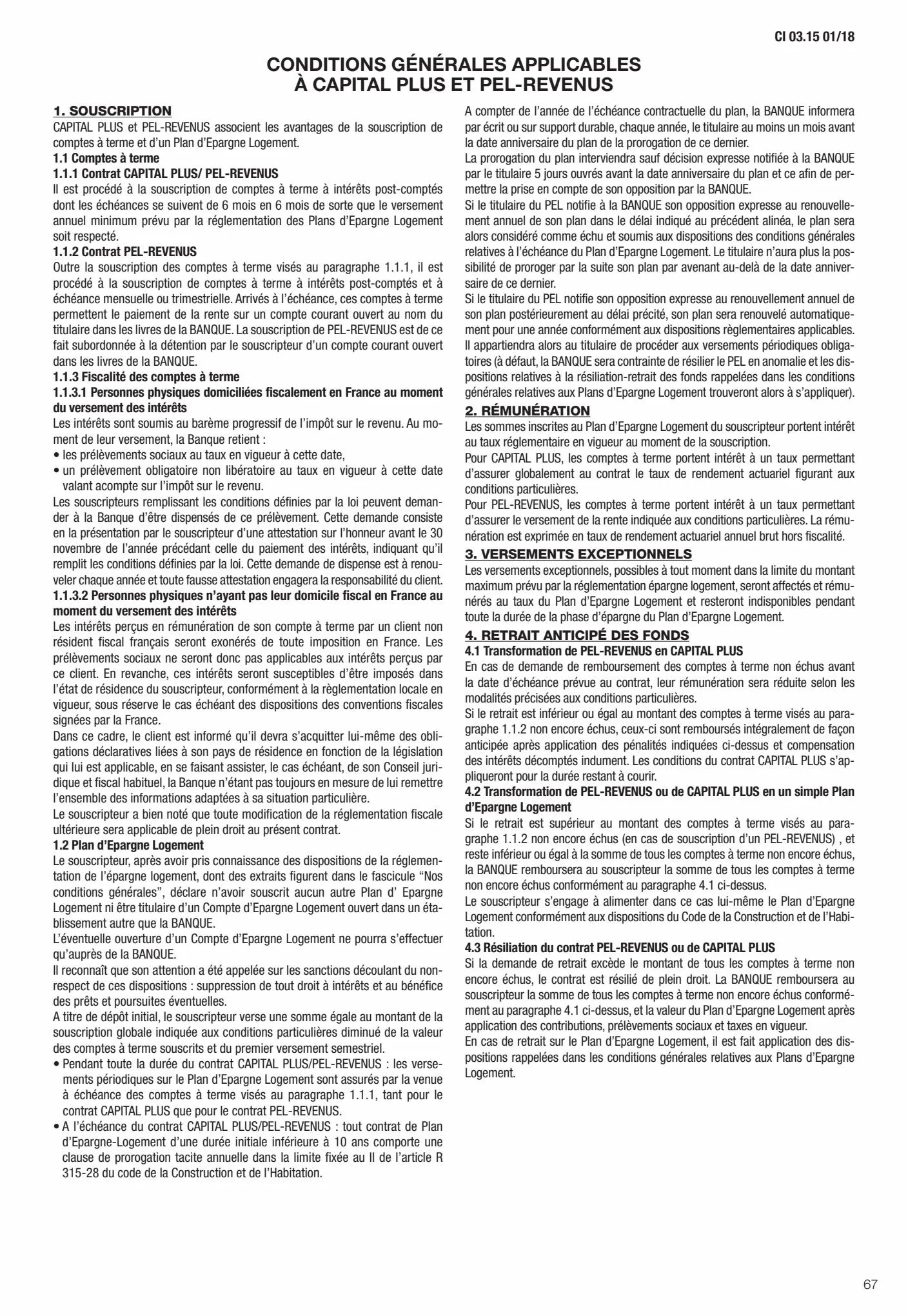Catalogue Conditions générales Particuliers, page 00069