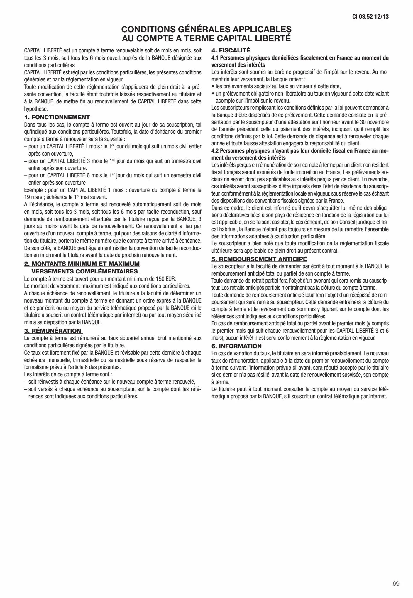 Catalogue Conditions générales Particuliers, page 00071