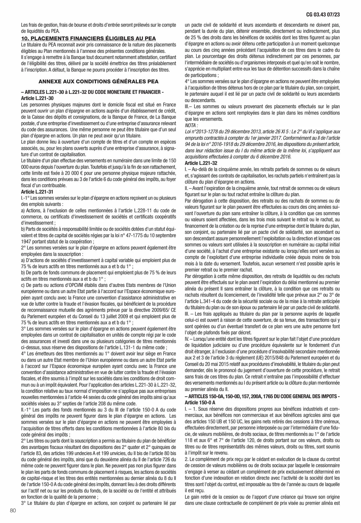 Catalogue Conditions générales Particuliers, page 00082