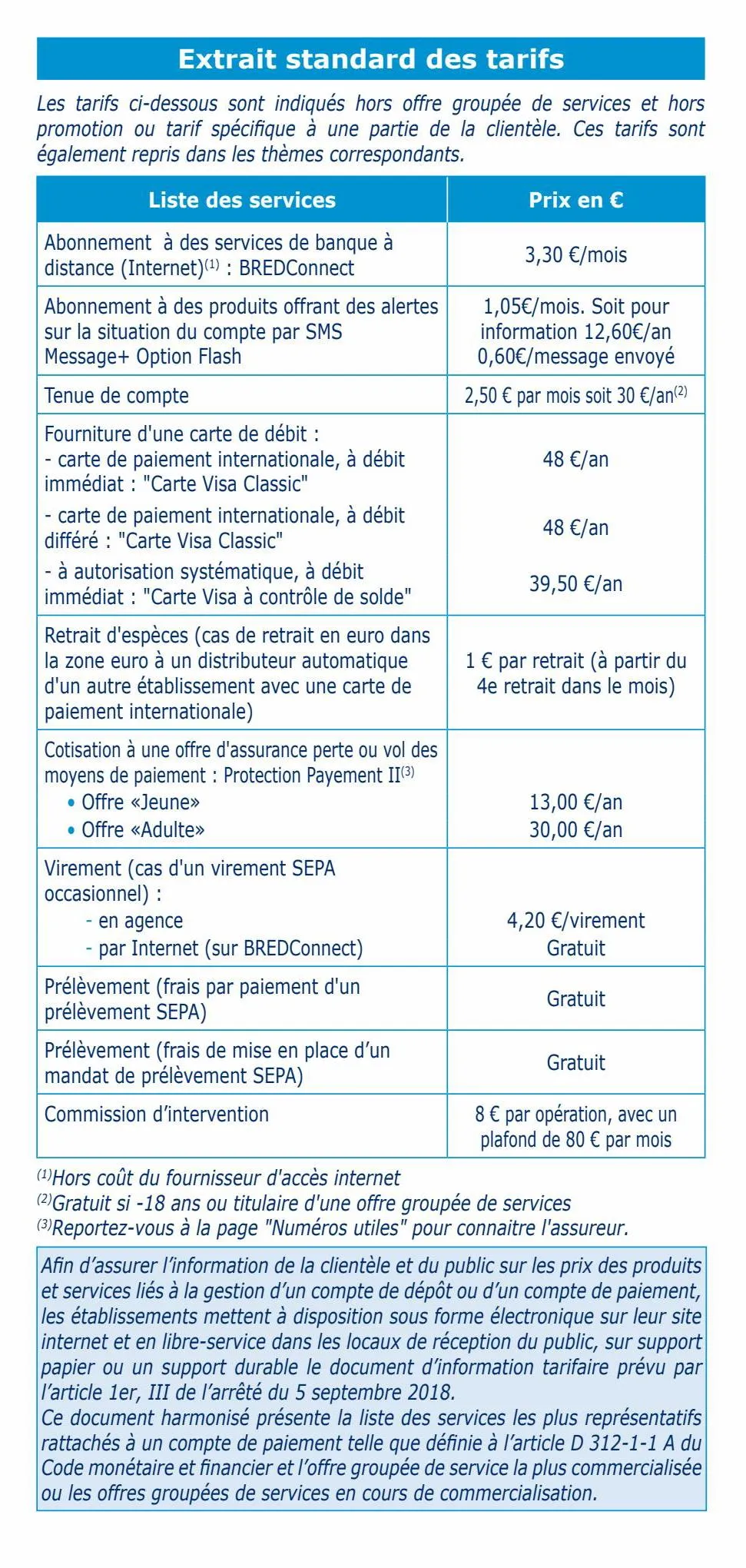 Catalogue tarifs particuliers 2023, page 00003