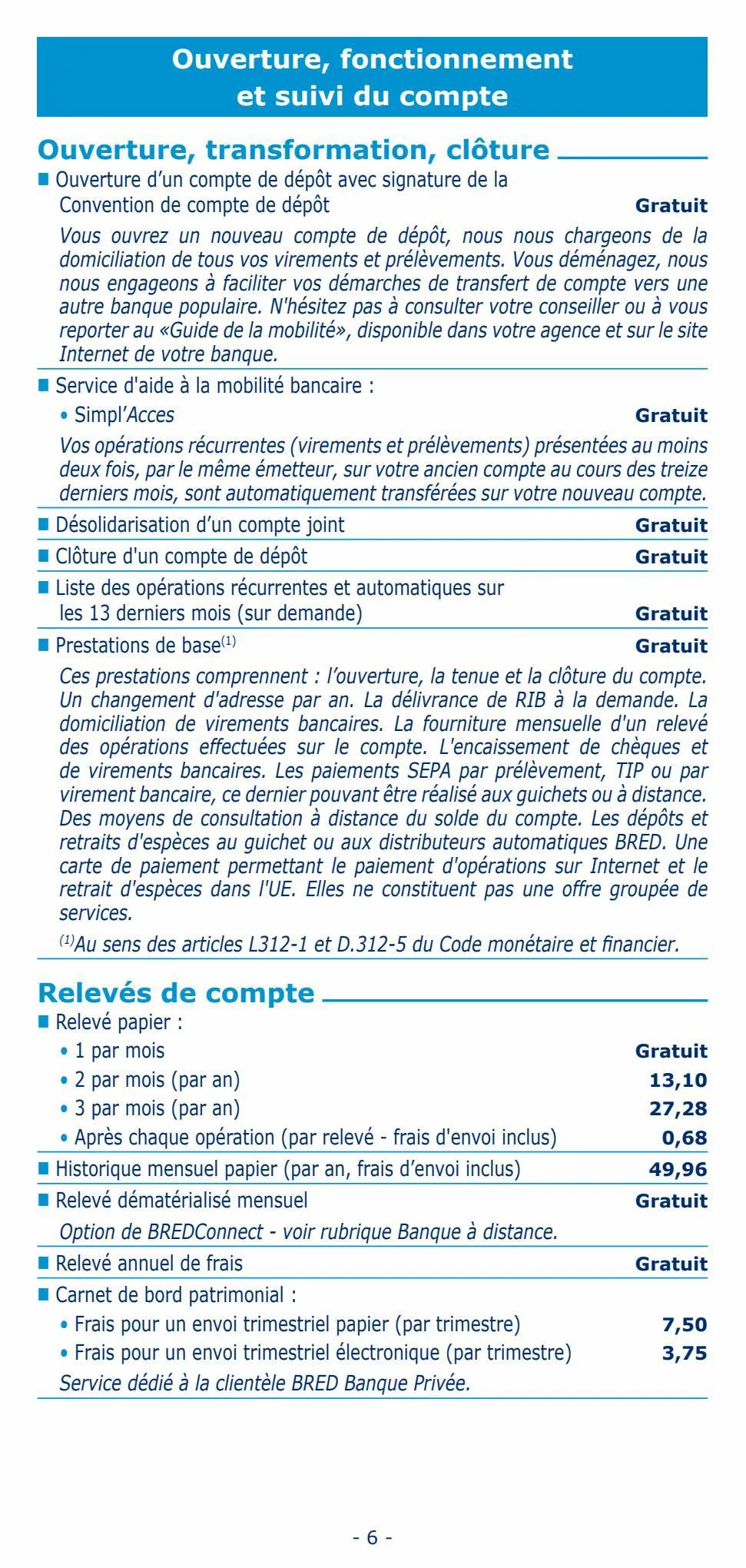 Catalogue tarifs particuliers 2023, page 00006