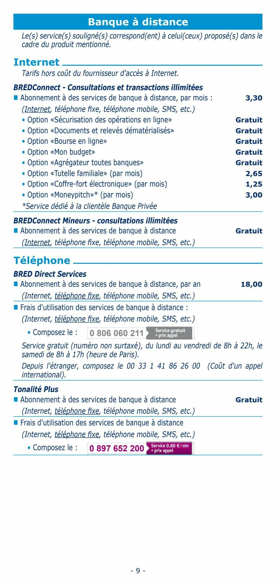 Catalogue tarifs particuliers 2023, page 00009