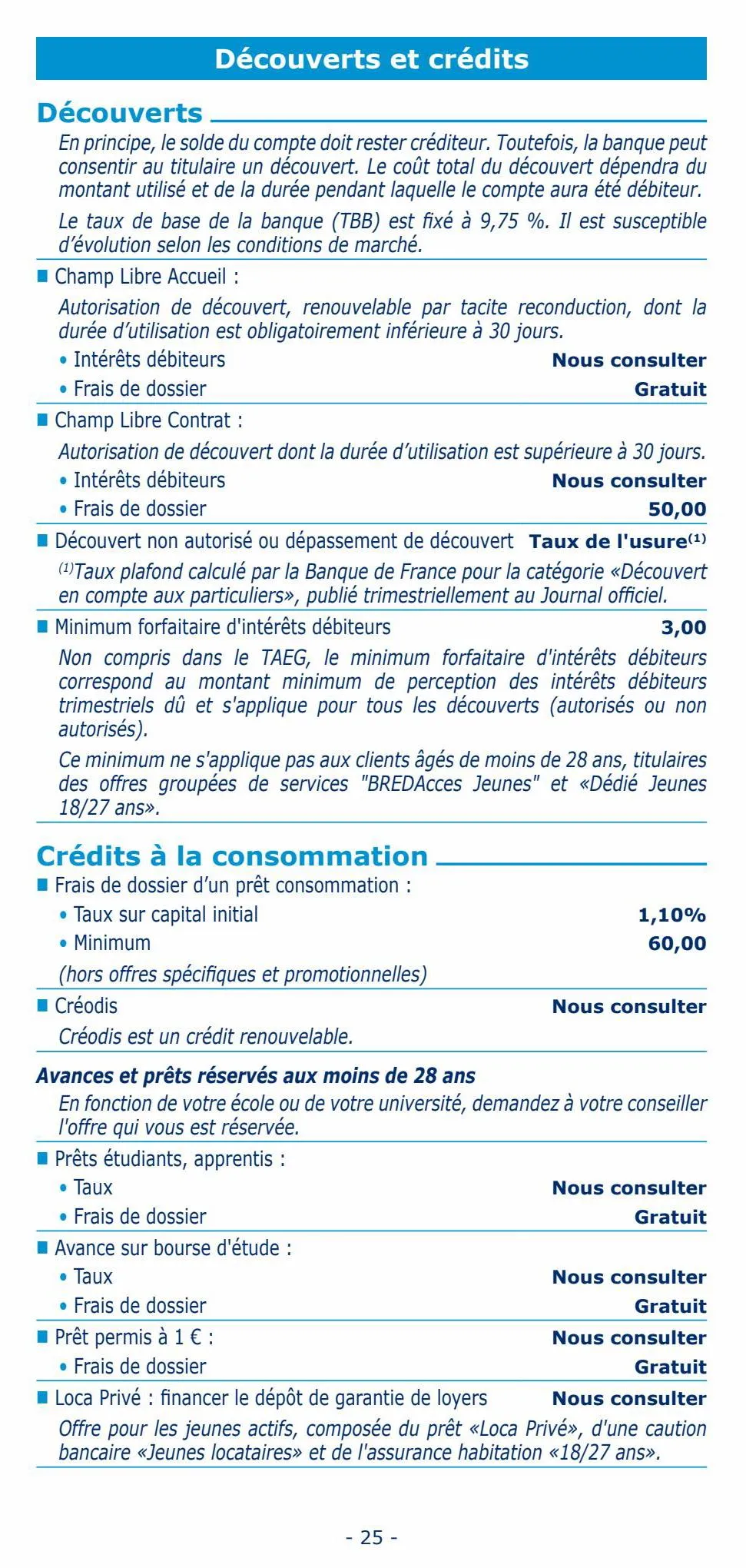 Catalogue tarifs particuliers 2023, page 00025