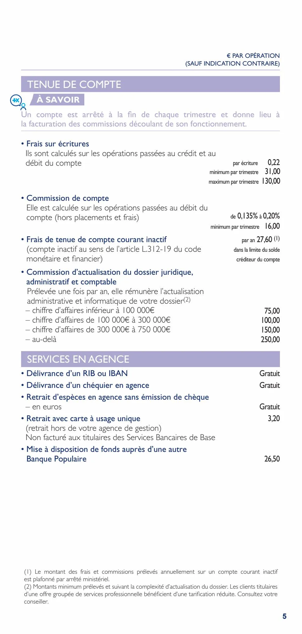 Catalogue Bpalc tarifs professionnels d'entreprises, page 00005