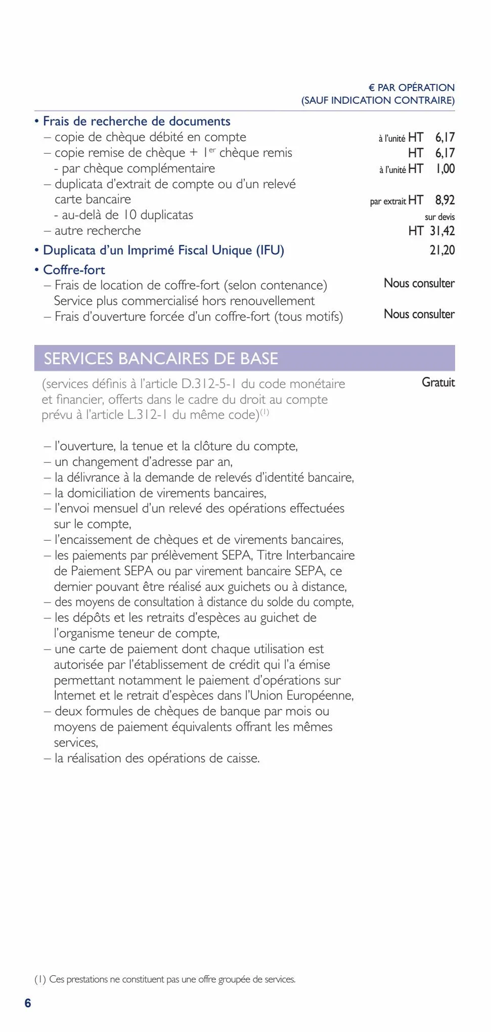Catalogue Bpalc tarifs professionnels d'entreprises, page 00006