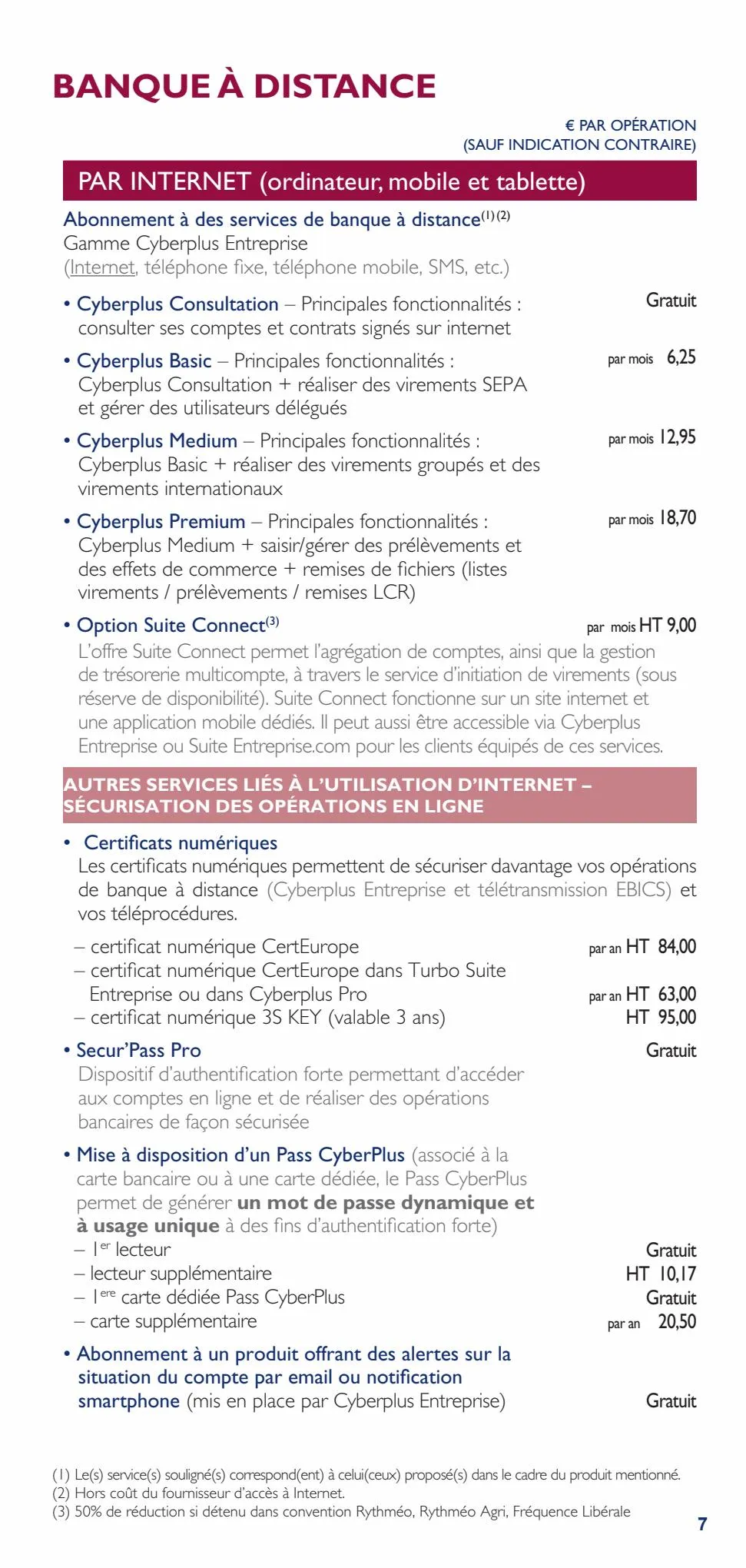 Catalogue Bpalc tarifs professionnels d'entreprises, page 00007