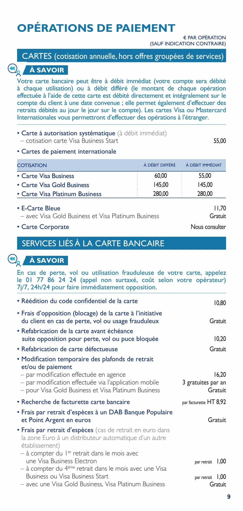 Catalogue Bpalc tarifs professionnels d'entreprises, page 00009