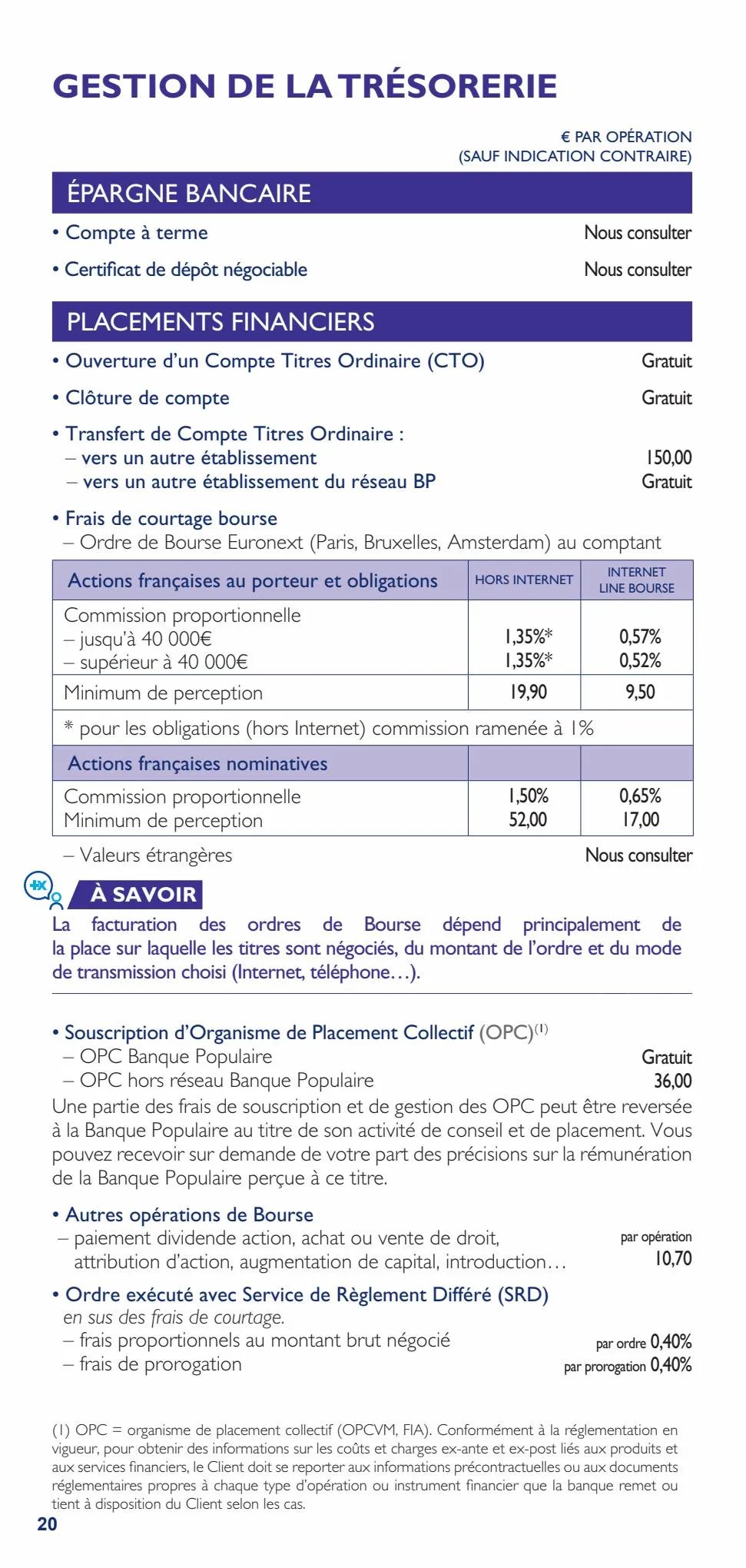 Catalogue Bpalc tarifs professionnels d'entreprises, page 00020