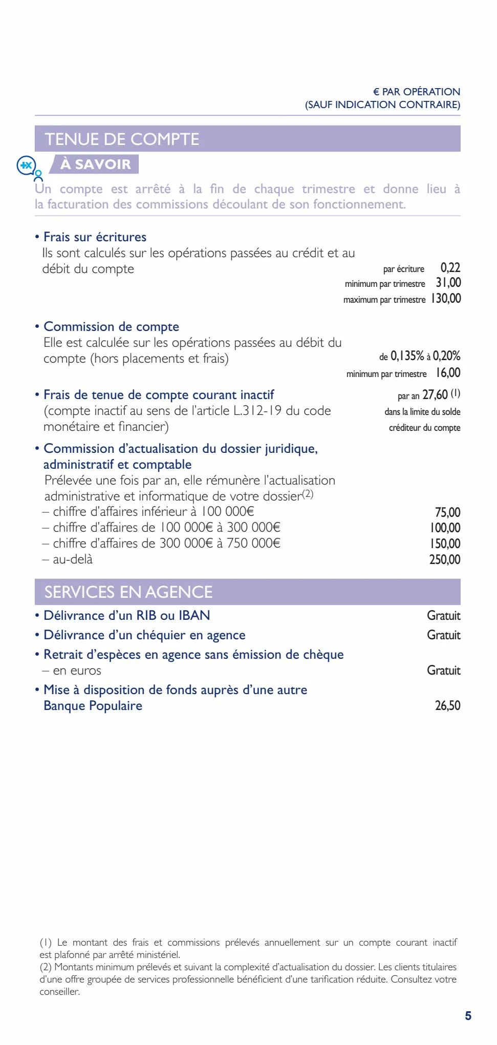 Catalogue Tarifs d'entreprises, page 00005