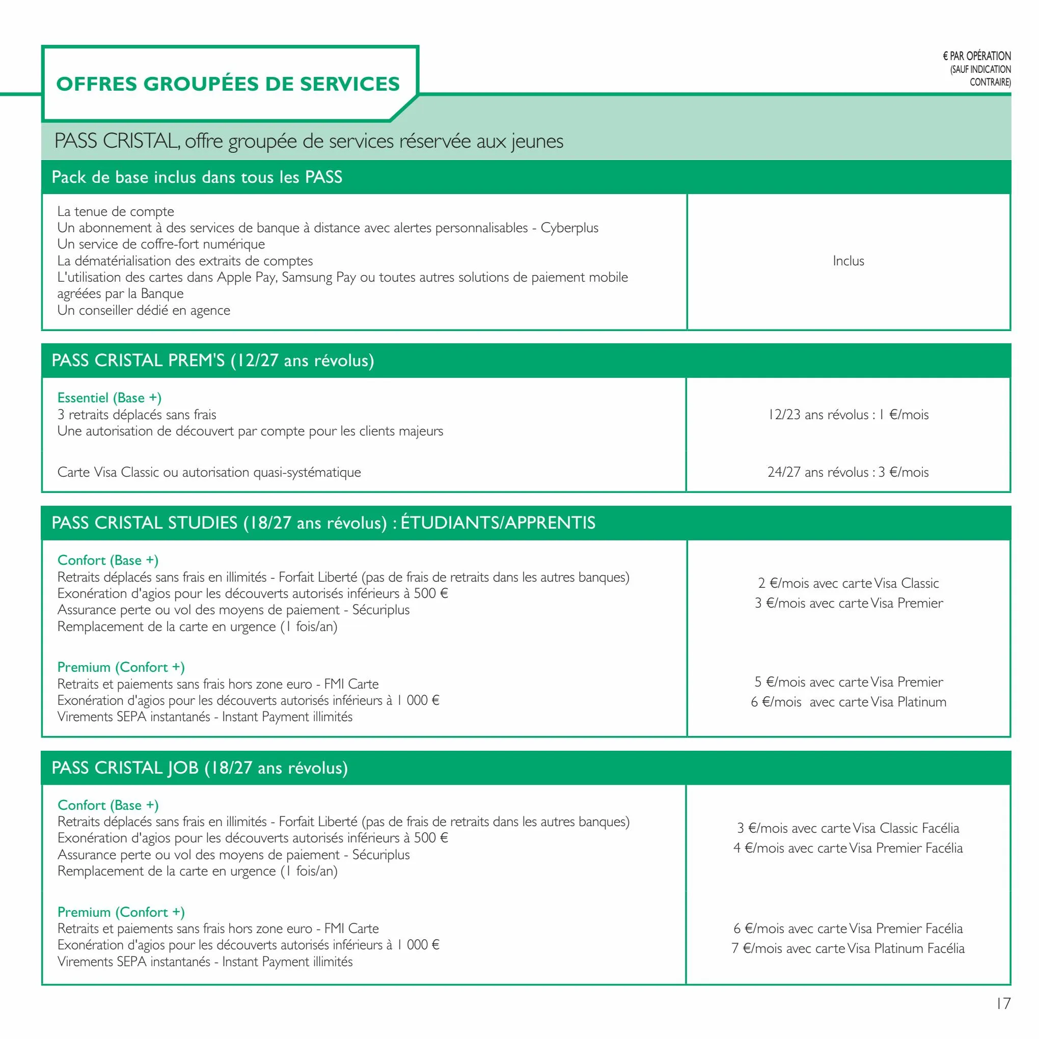 Catalogue BPBFC TARIFS, page 00017