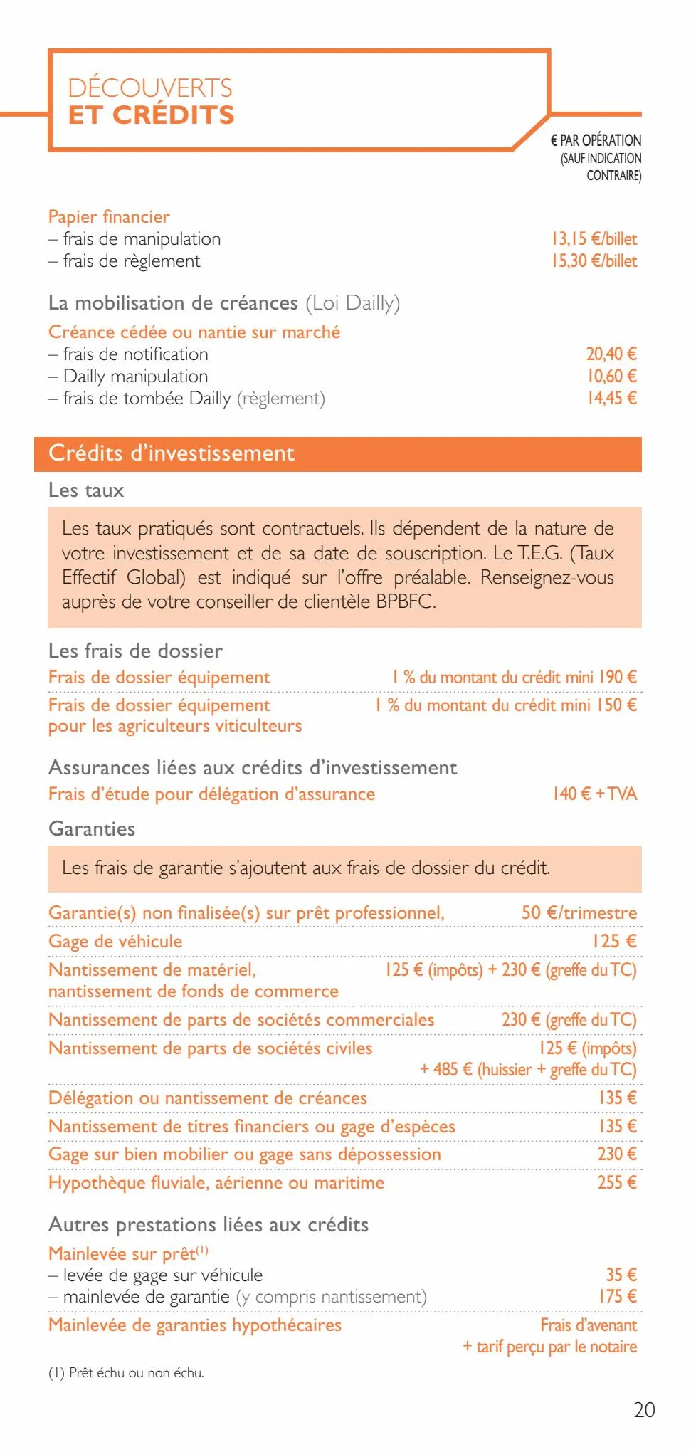 Catalogue BFC GUIDE TARIFS PRO 2023 COMPLET , page 00020