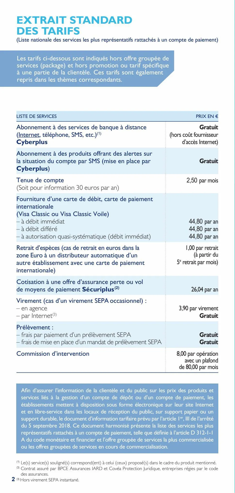 Catalogue Bpgo tarifs part 2023 avenant, page 00002