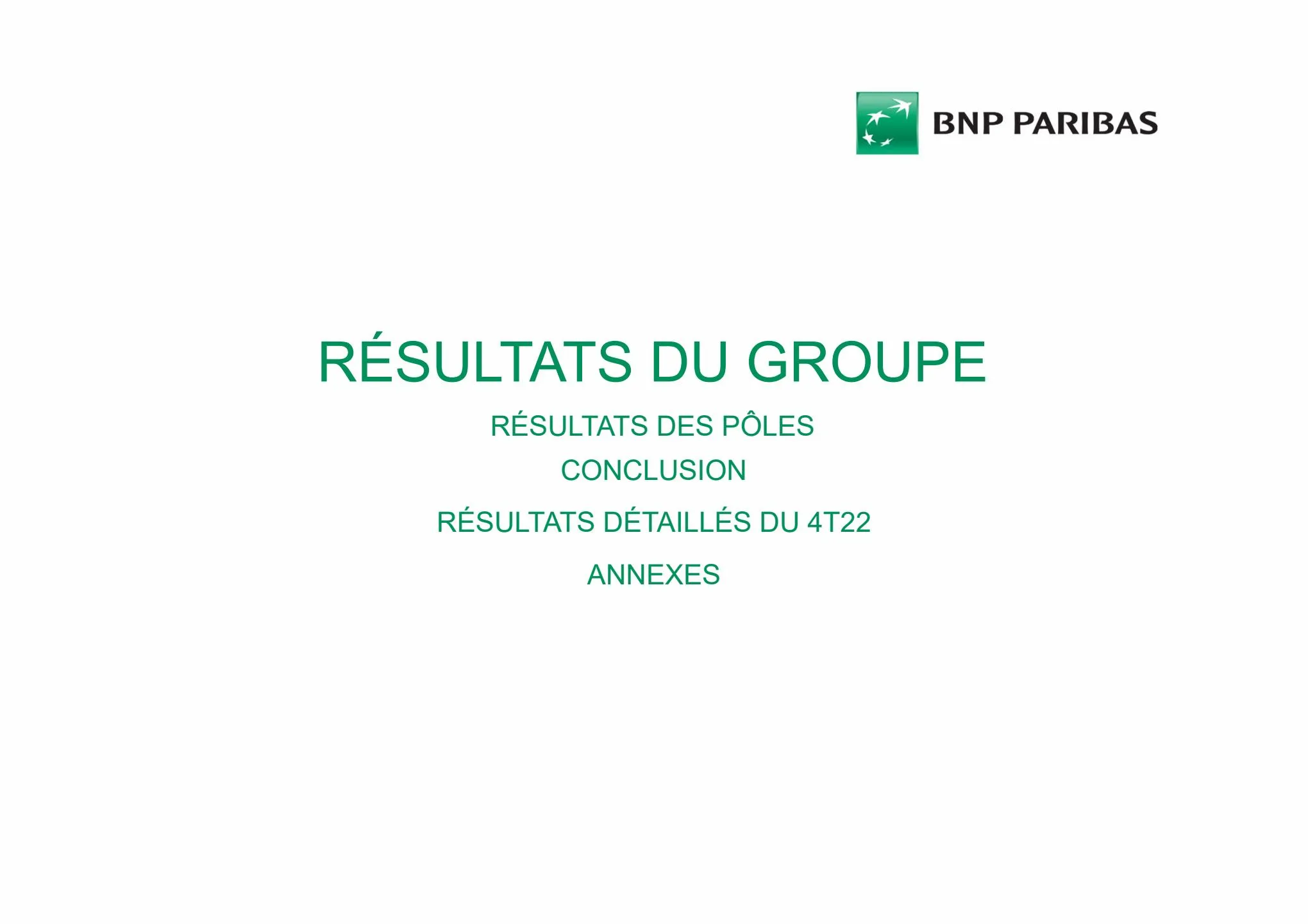 Catalogue Slides BNPP Résultats 2022, page 00008