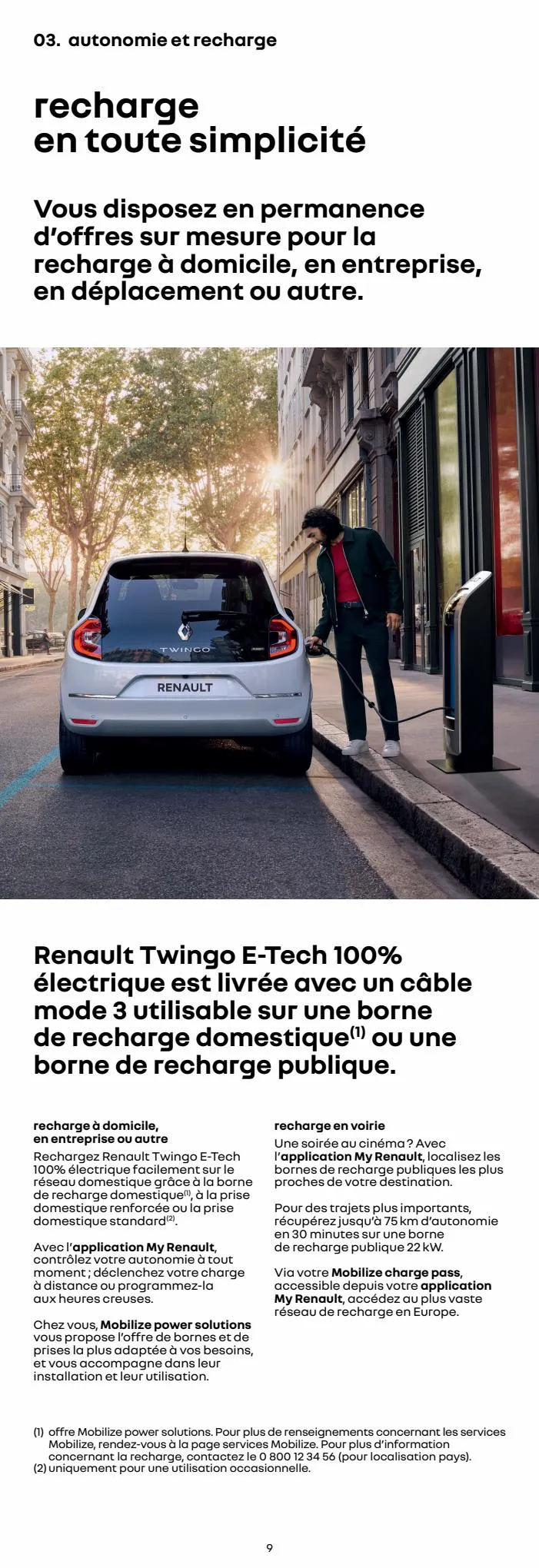Catalogue Renault Twingo E-Tech 100% Électrique, page 00009