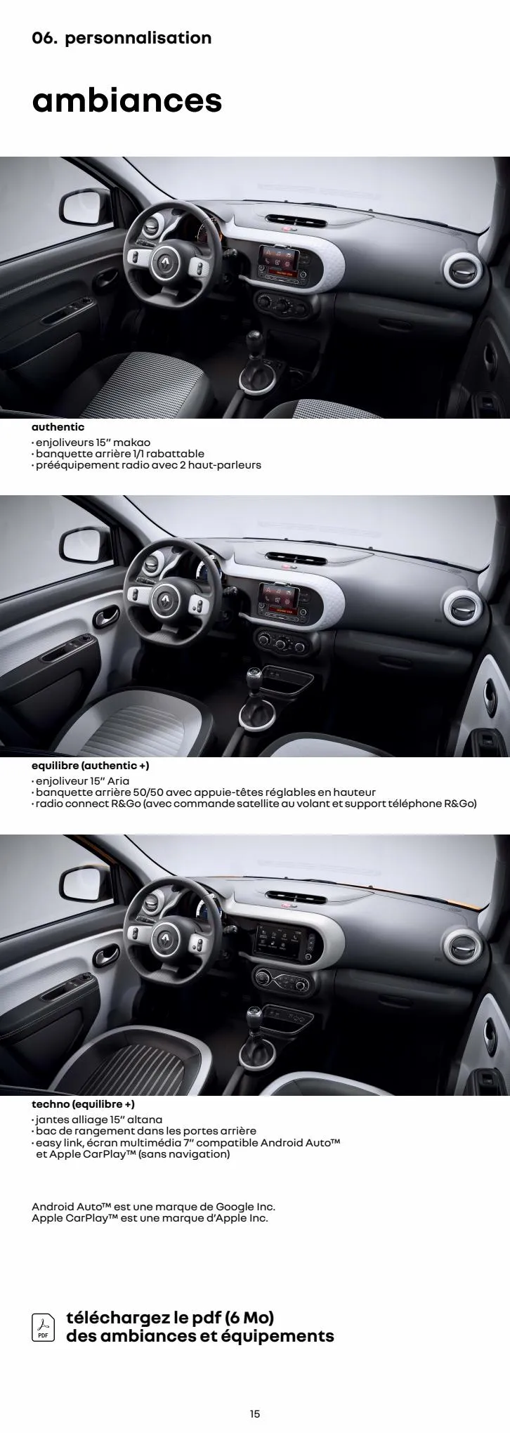 Catalogue Renault Twingo E-Tech 100% Électrique, page 00015