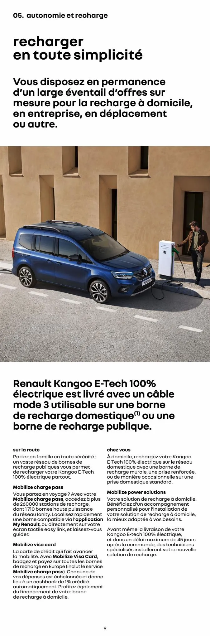 Catalogue Renault Kangoo  E-Tech 100% Électrique, page 00009