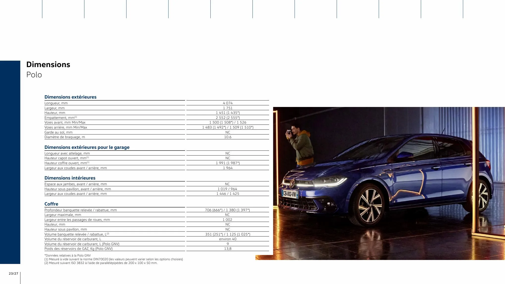 Catalogue Volkswagen Polo 2023, page 00023