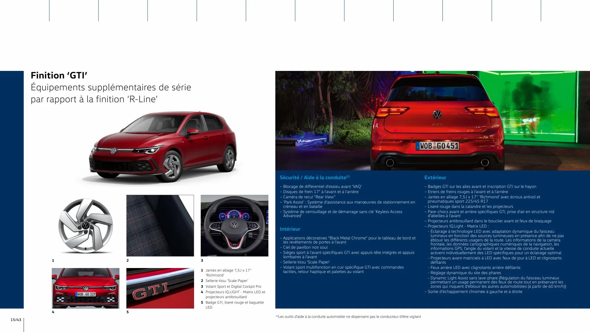 Catalogue Volkswagen Golf 2023, page 00015