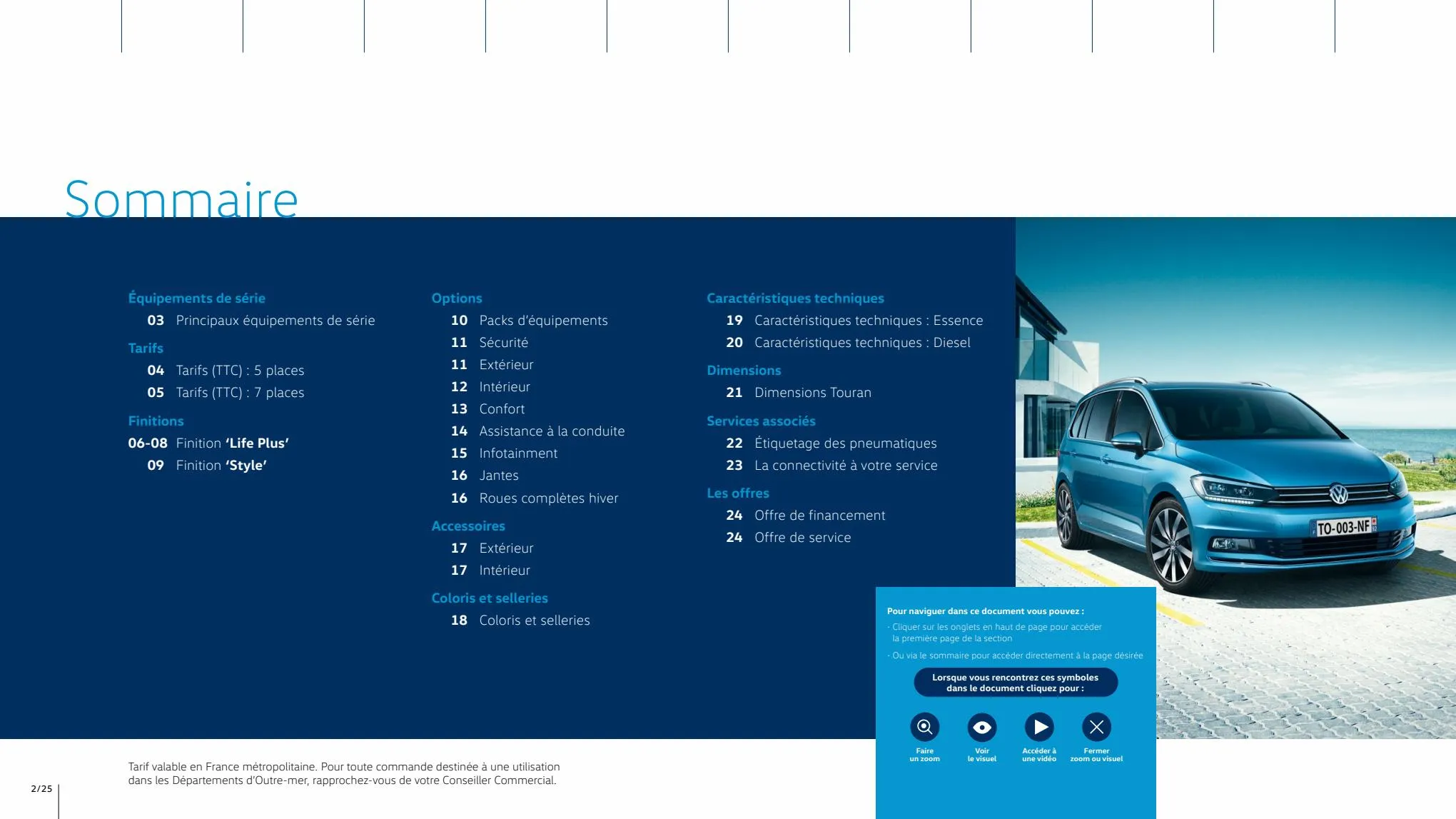 Catalogue Volkswagen Touran, page 00002